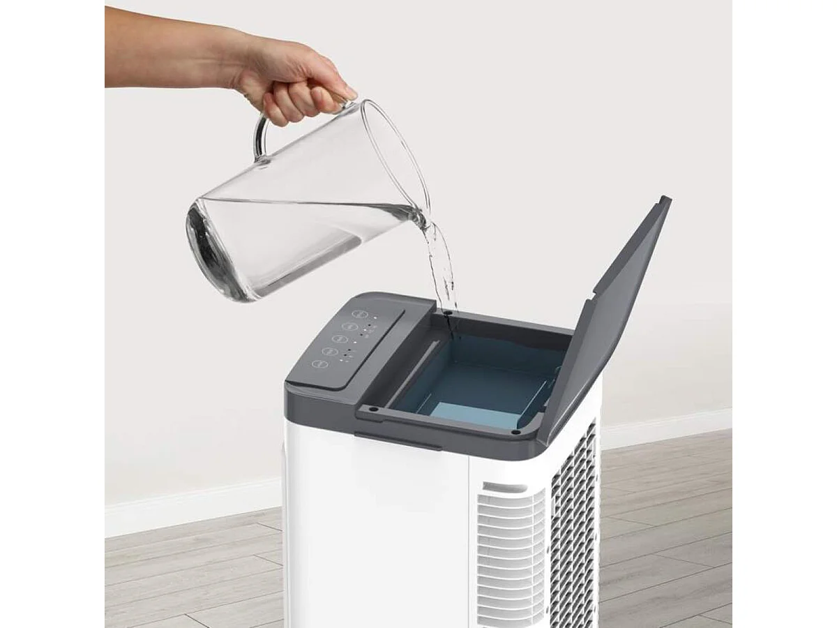 Taurus Snowfield 5 5L Refroidisseur d'Air Évaporatif 3 Vitesses Blanc Humidificateur Portable & Packs de Glace