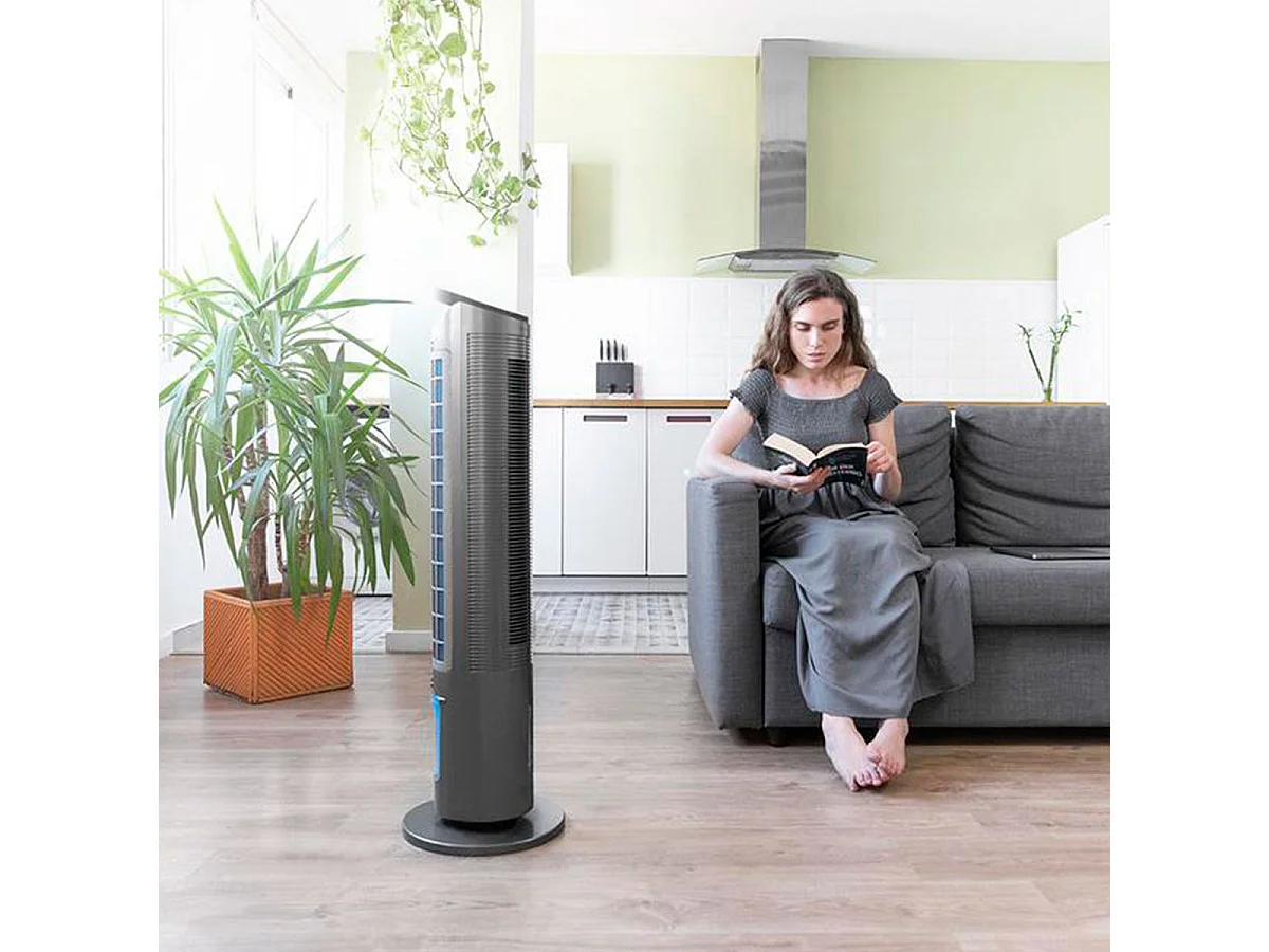 Cecotec EnergySilence 2000 Cool Tower Smart Rafraîchisseur d'Air Évaporatif 60W 2L Gris