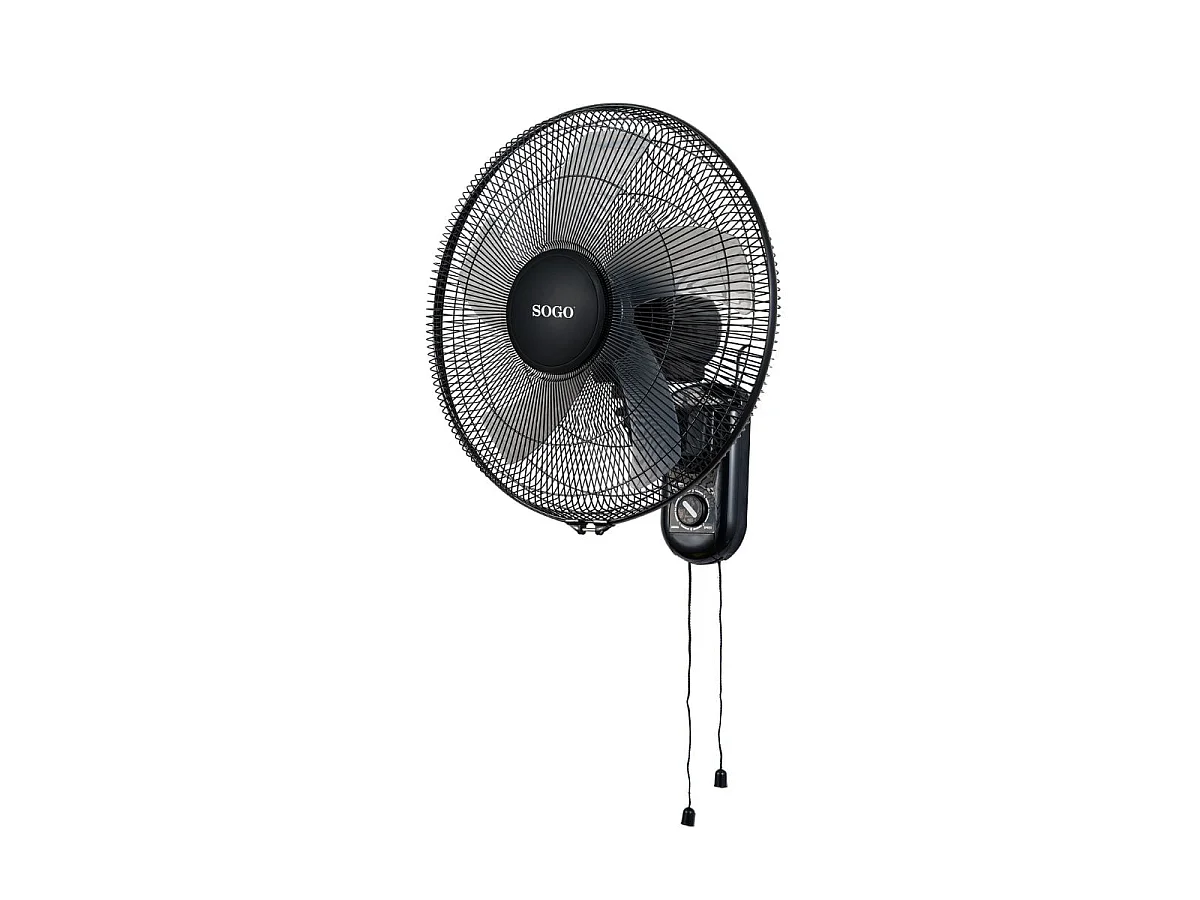 Ventilateur Mural Sogo VNSS21320 50W 3 Vitesses Noir Ø40 cm