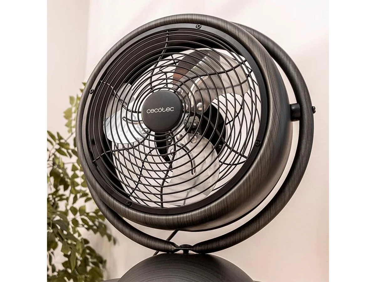Ventilateur de Table Cecotec EnergySilence 1000 RetroDesk 20W 3 Lames Gris