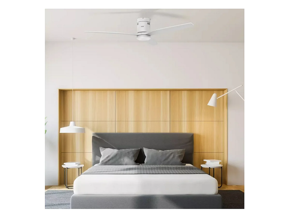Taurus Deckenventilator 132cm + Licht - Polar3BPure, 6 Geschwindigkeiten, LED 24W, Fernbedienung, Holzblätter