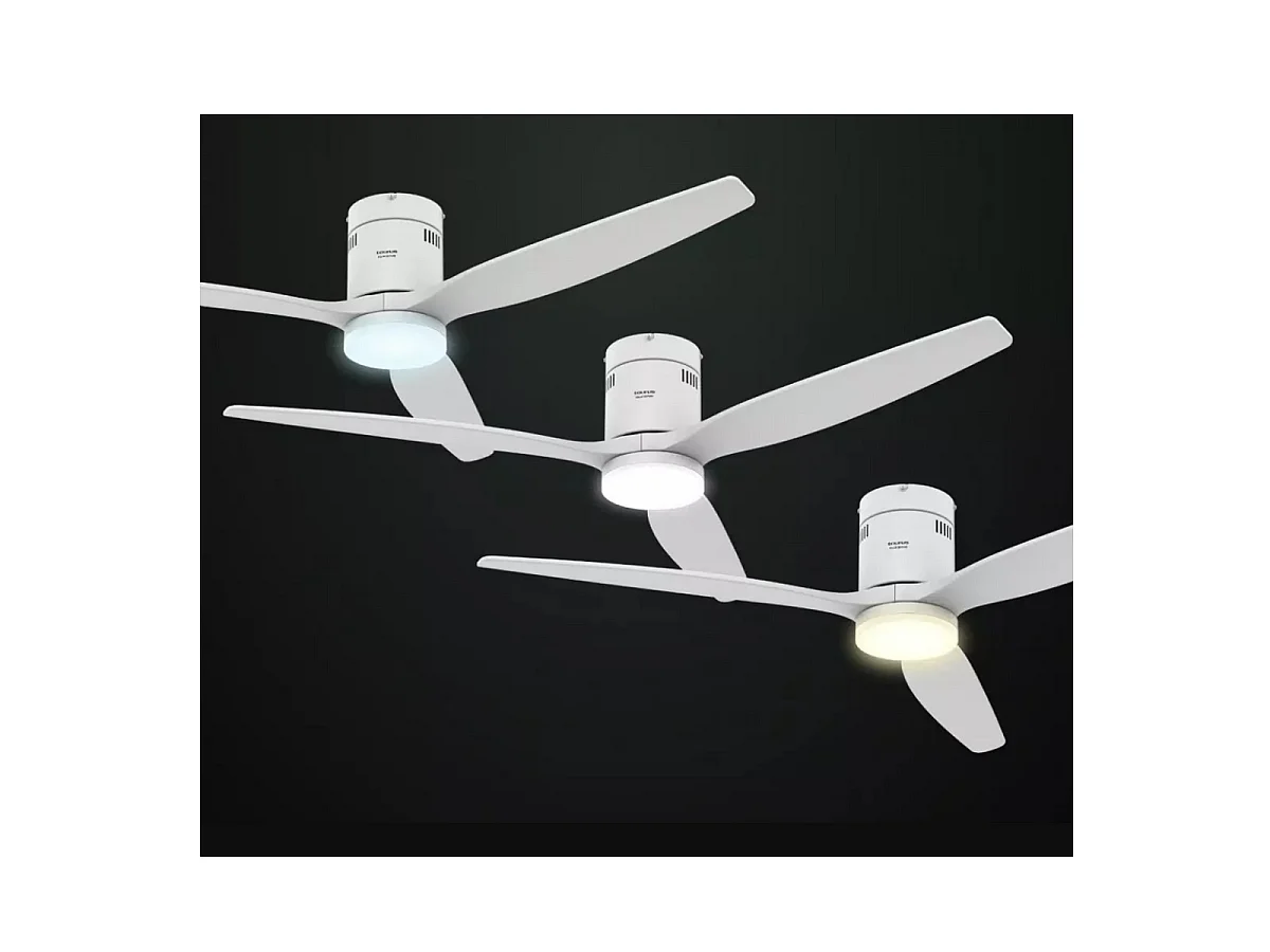 Taurus Deckenventilator 132cm + Licht - Polar3BPure, 6 Geschwindigkeiten, LED 24W, Fernbedienung, Holzblätter