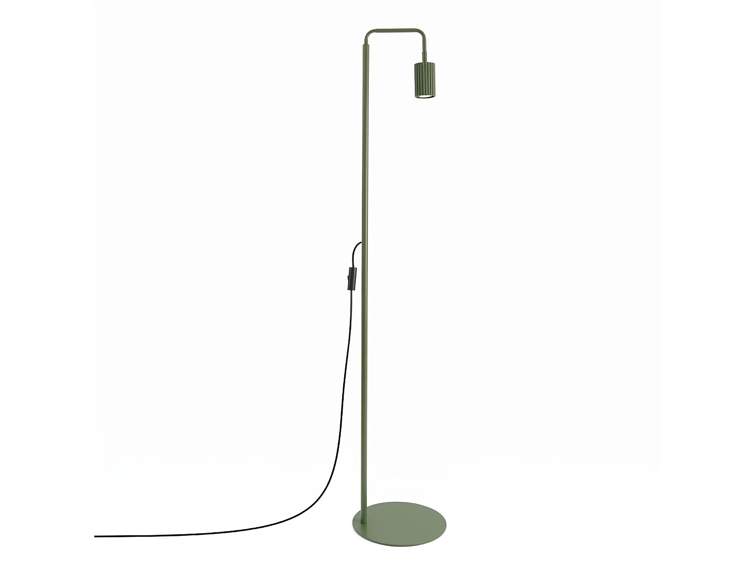 Stehlampen KARBON minimalistisch aus  Aluminium - 1 lichtquellen - L.30 x H. cm - olivgrün