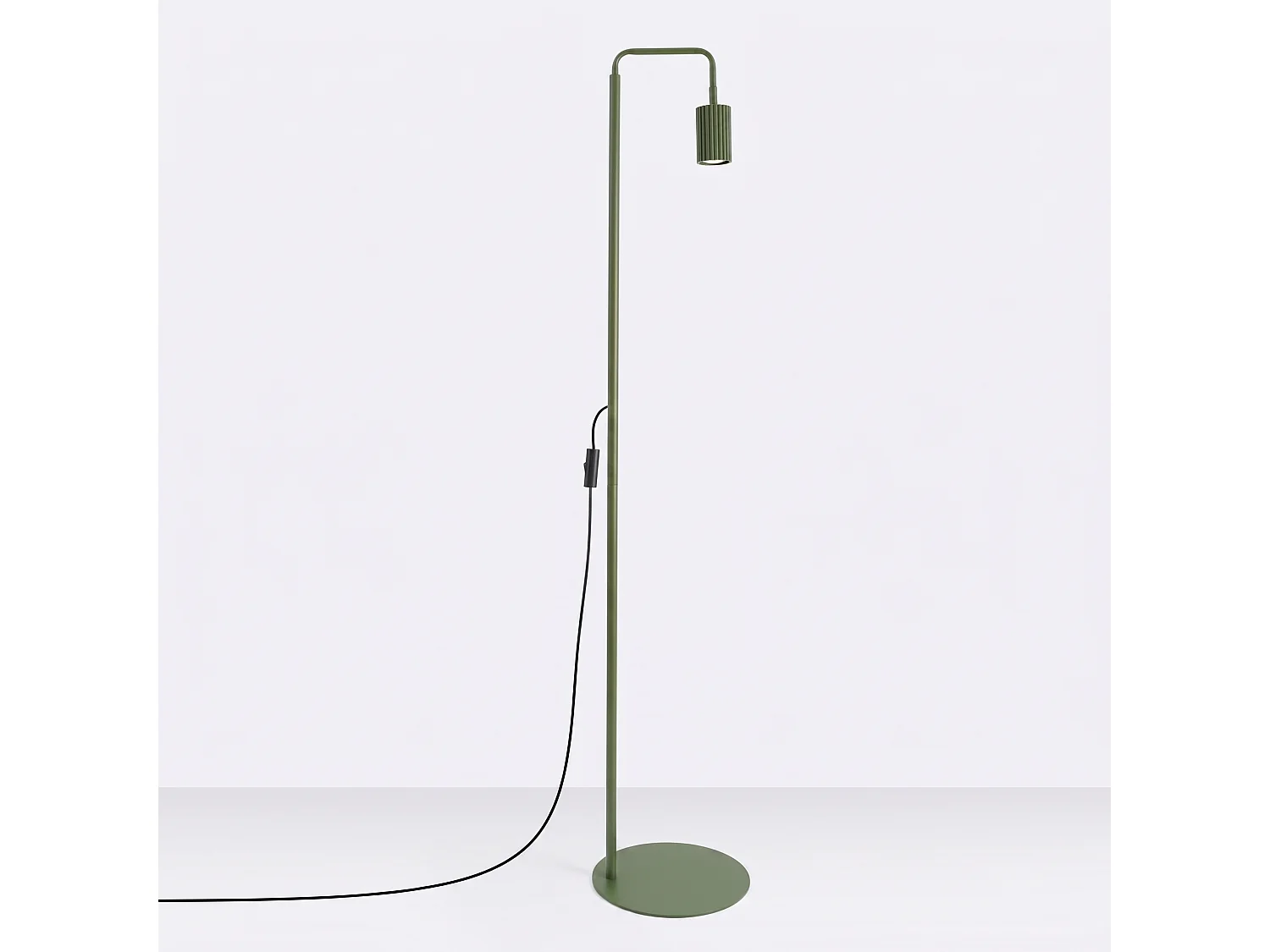 Stehlampen KARBON minimalistisch aus  Aluminium - 1 lichtquellen - L.30 x H. cm - olivgrün
