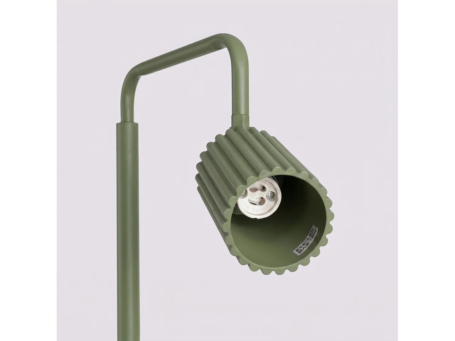 Stehlampen KARBON minimalistisch aus  Aluminium - 1 lichtquellen - L.30 x H. cm - olivgrün