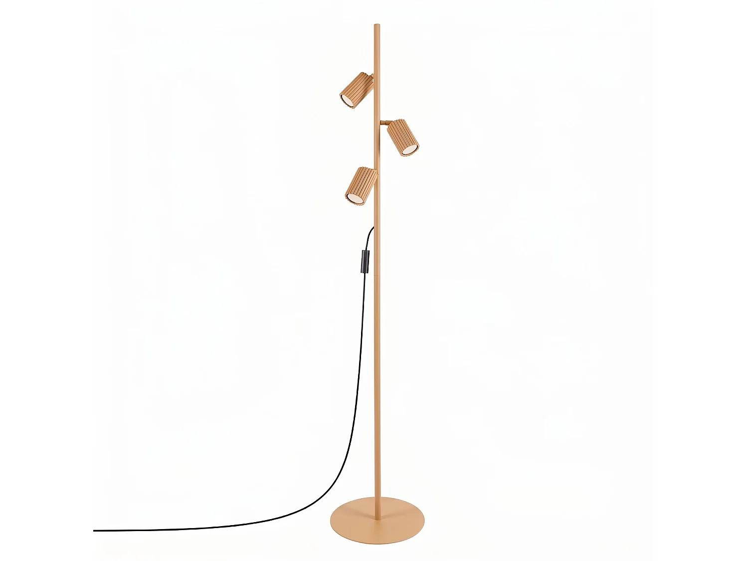 Stehlampen KARBON minimalistisch aus  Aluminium - 3 lichtquellen - L.30 x H. cm - gold