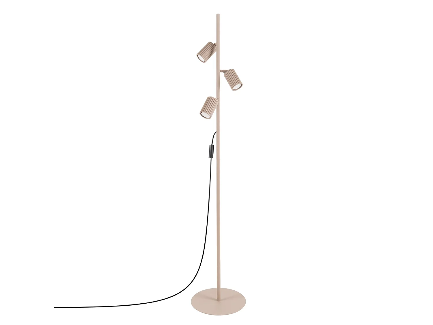 Stehlampen KARBON minimalistisch aus  Aluminium - 3 lichtquellen - L.30 x H. cm - taupe