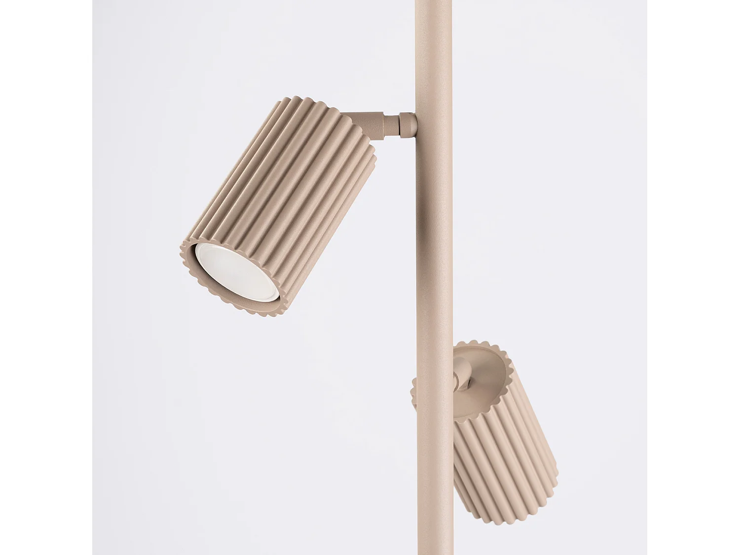 Stehlampen KARBON minimalistisch aus  Aluminium - 3 lichtquellen - L.30 x H. cm - taupe