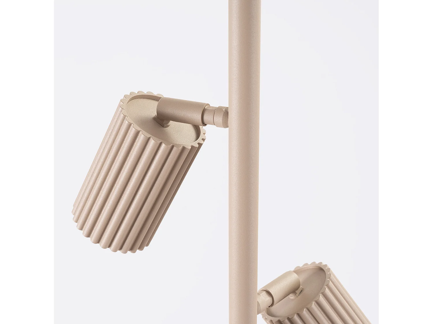 Stehlampen KARBON minimalistisch aus  Aluminium - 3 lichtquellen - L.30 x H. cm - taupe