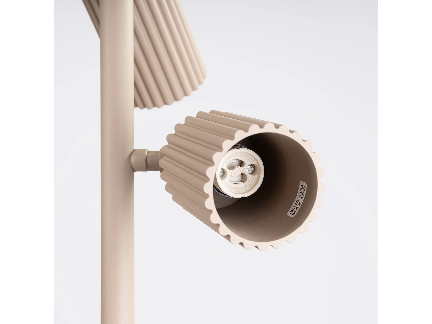 Stehlampen KARBON minimalistisch aus  Aluminium - 3 lichtquellen - L.30 x H. cm - taupe