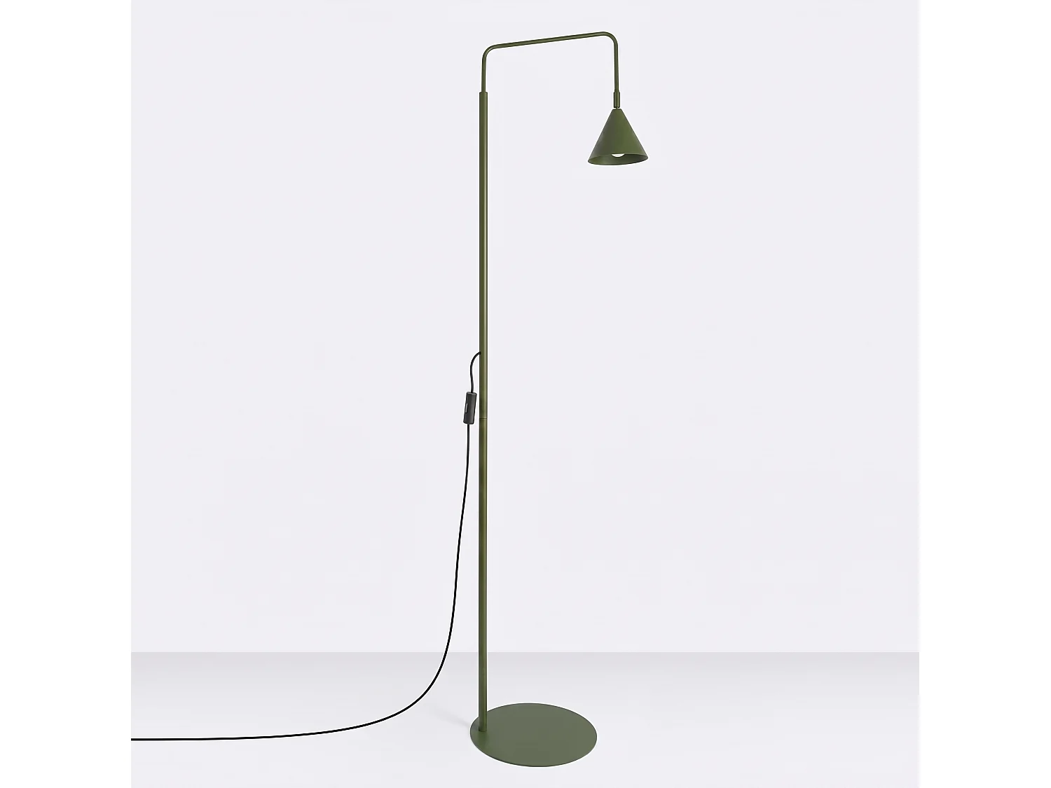 Stehlampen NOX modern aus  Stahl - 1 lichtquellen - L.30 x H. cm - olivgrün