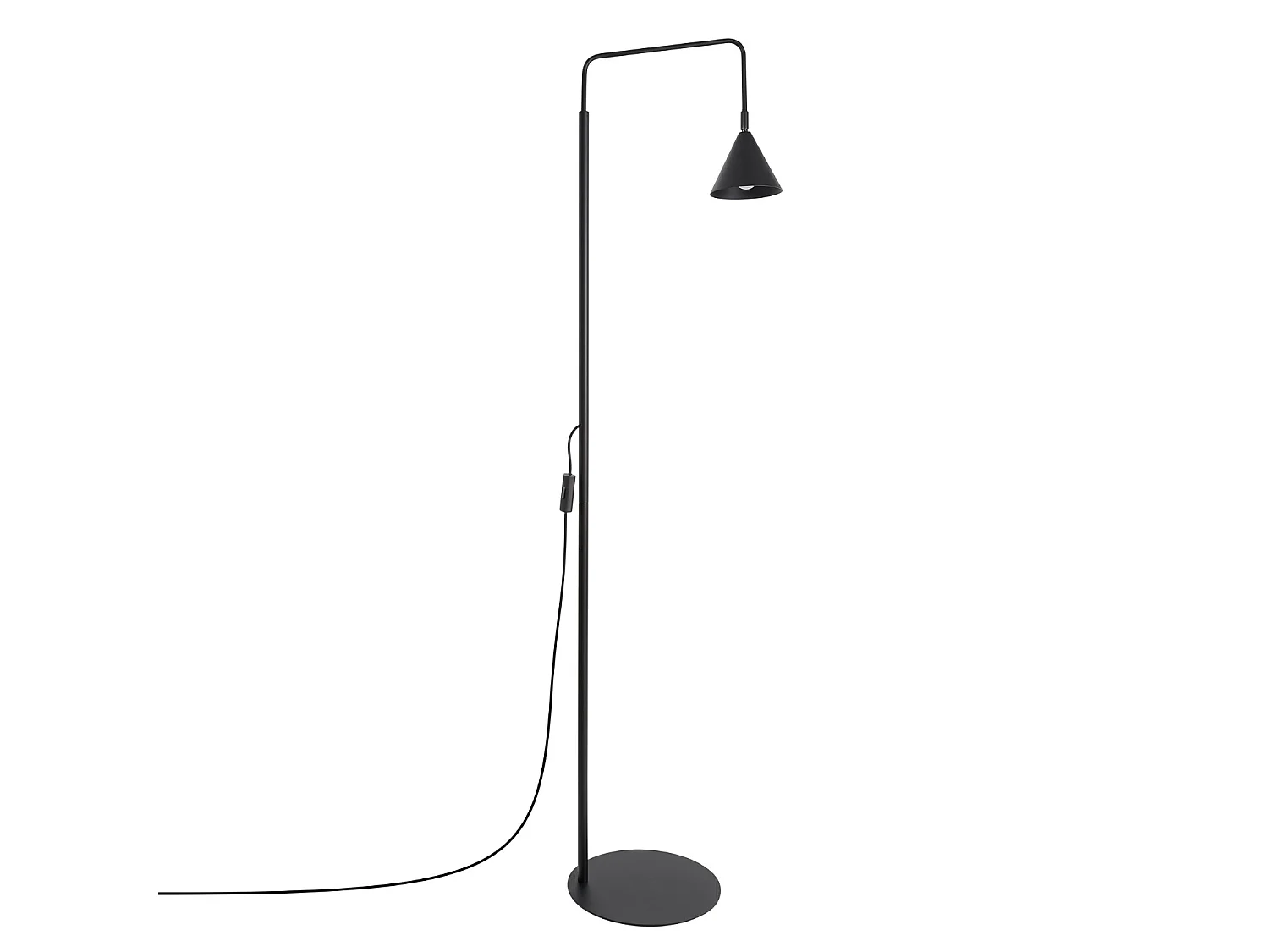Stehlampen NOX modern aus  Stahl - 1 lichtquellen - L.30 x H. cm - schwarz