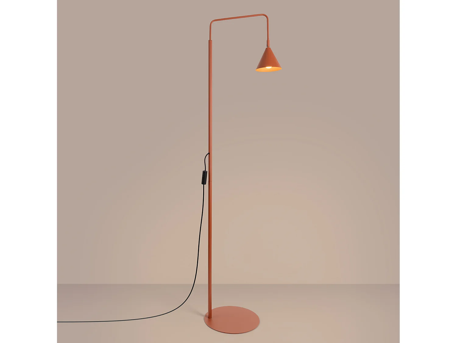 Stehlampen NOX modern aus  Stahl - 1 lichtquellen - L.30 x H. cm - rotocker