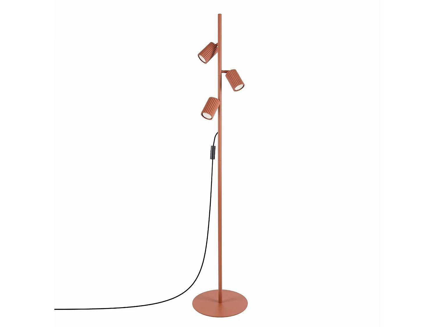 Stehlampen KARBON minimalistisch aus  Aluminium - 3 lichtquellen - L.30 x H. cm - rotocker