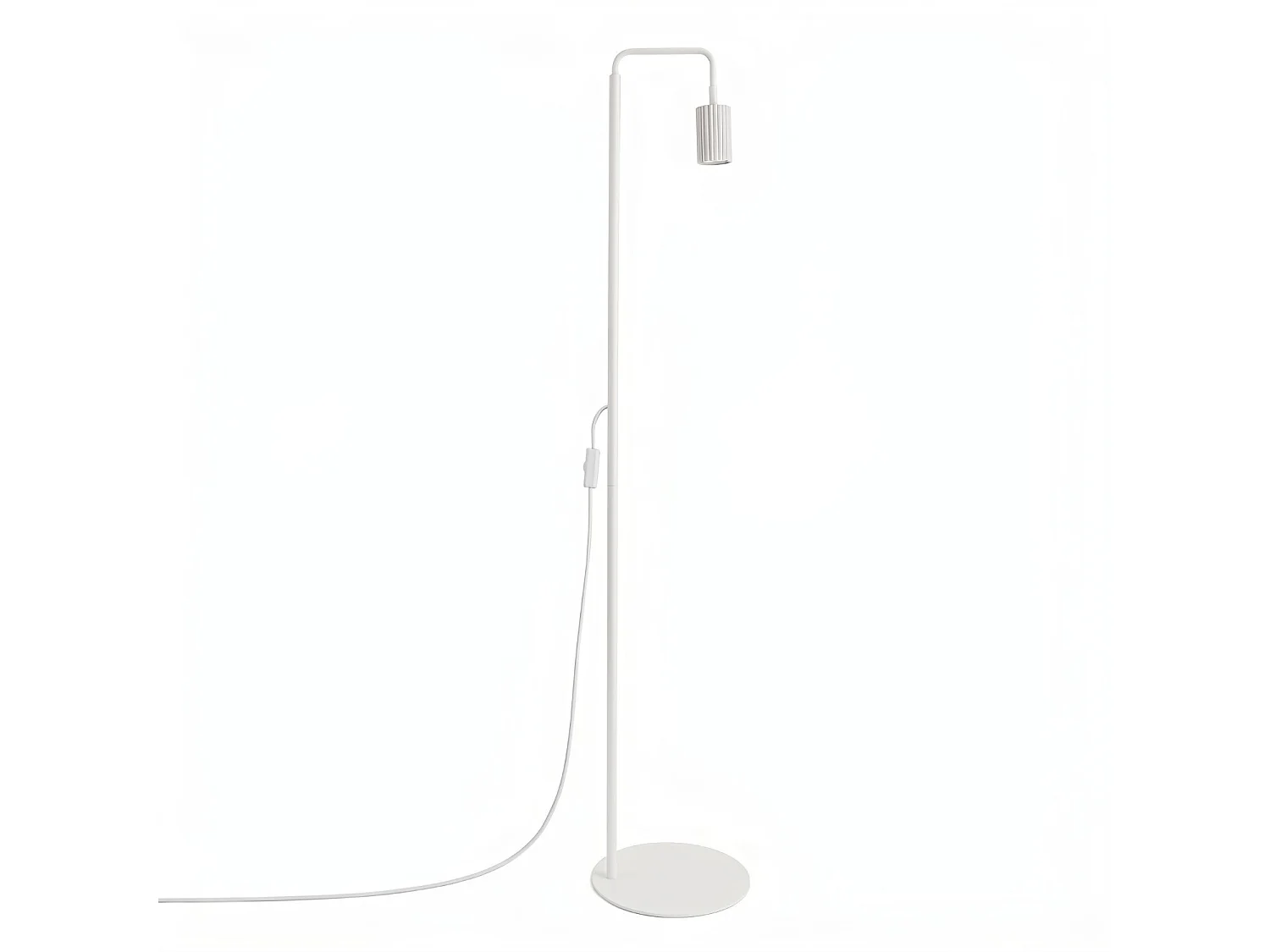 Stehlampen KARBON minimalistisch aus  Aluminium - 1 lichtquellen - L.30 x H. cm - weiß