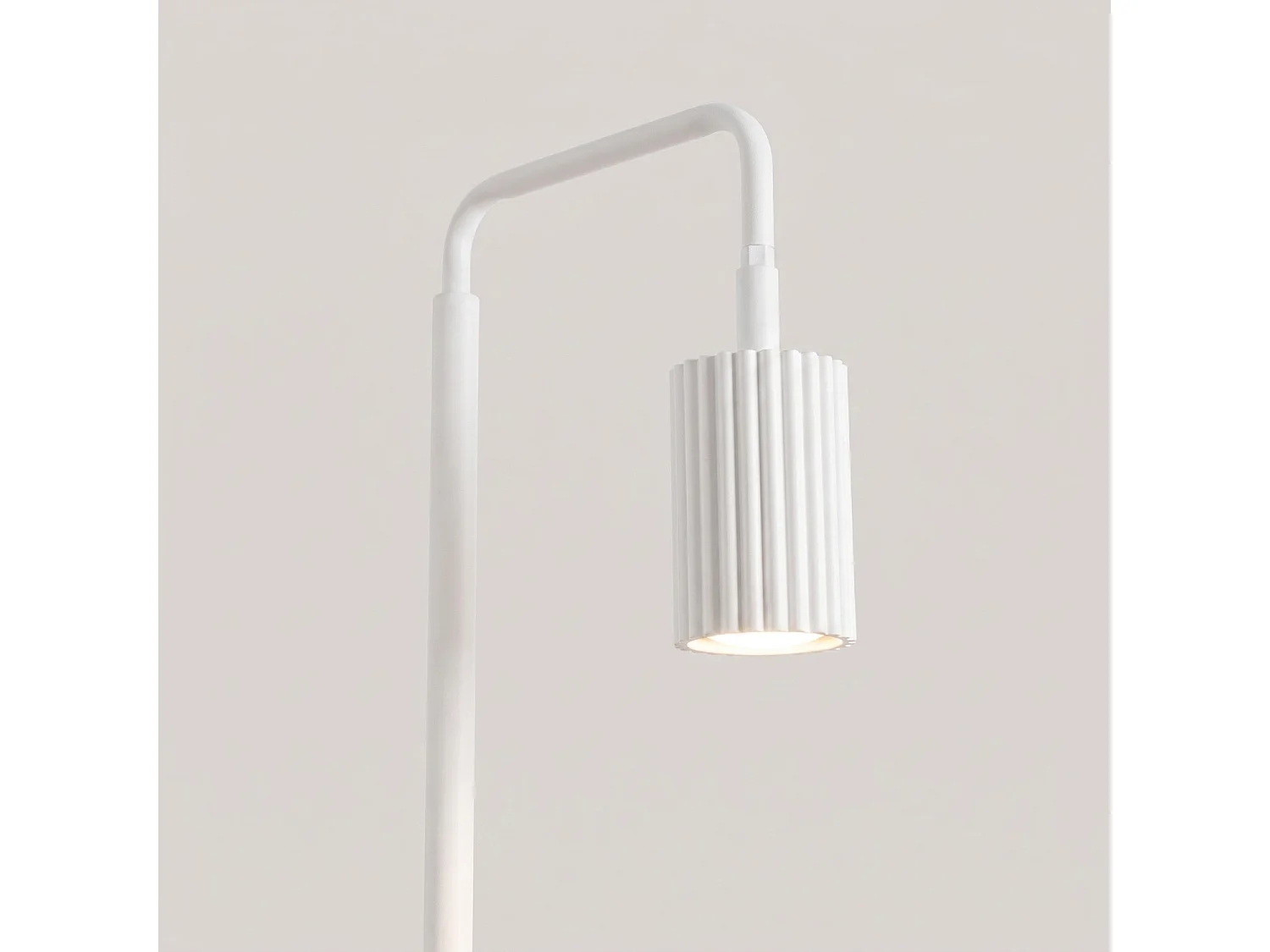 Stehlampen KARBON minimalistisch aus  Aluminium - 1 lichtquellen - L.30 x H. cm - weiß