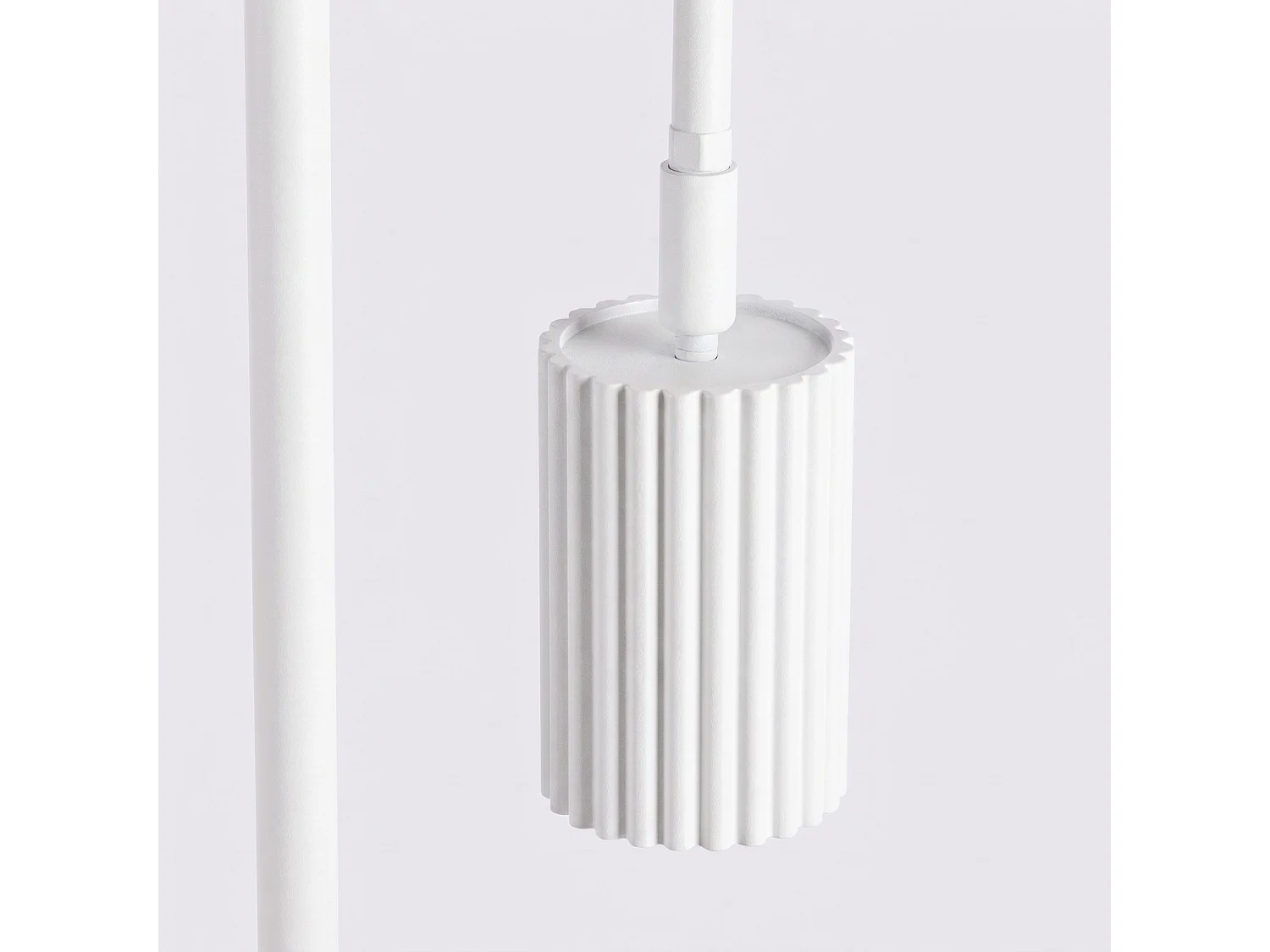 Stehlampen KARBON minimalistisch aus  Aluminium - 1 lichtquellen - L.30 x H. cm - weiß