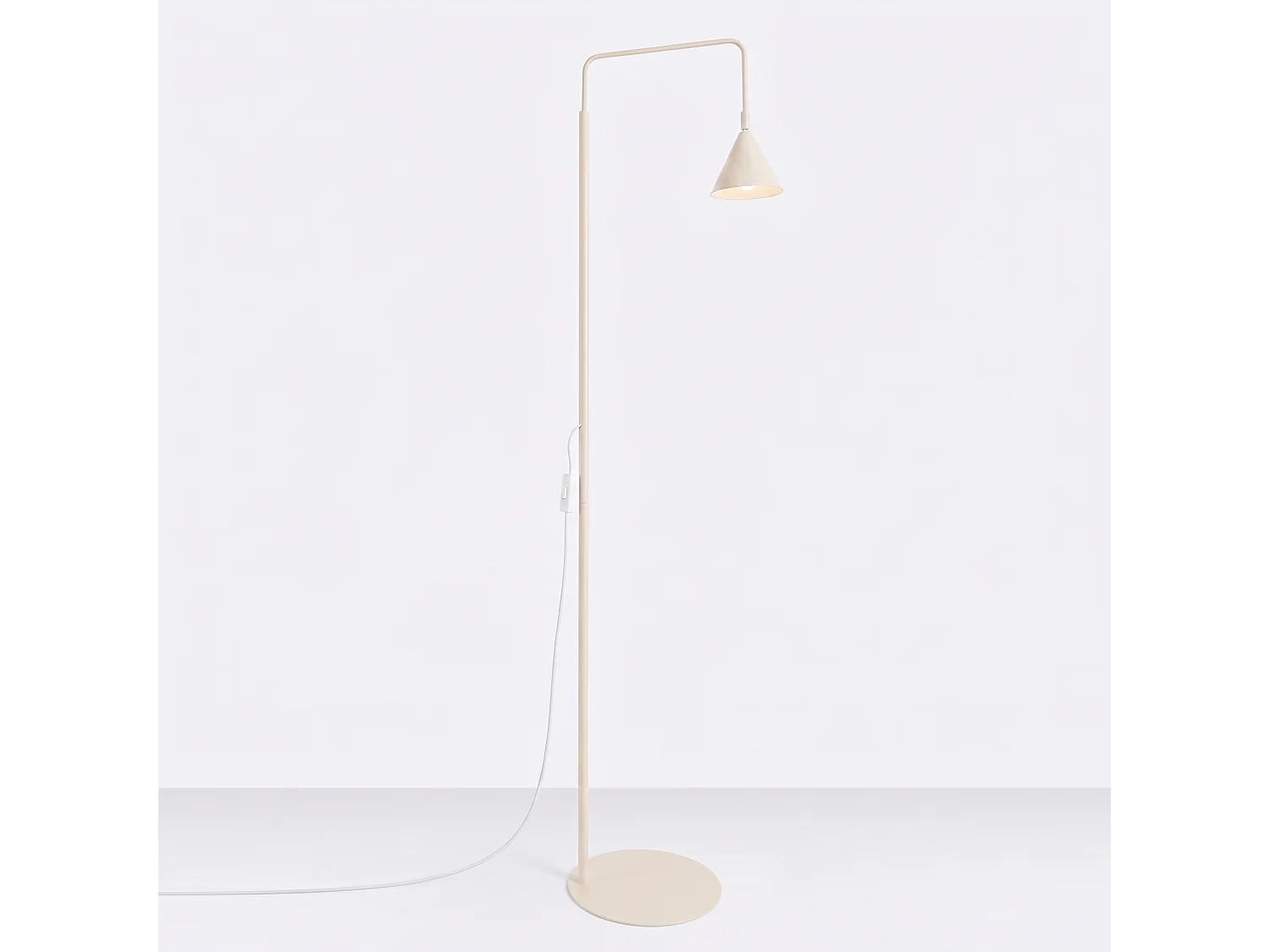 Stehlampen NOX modern aus  Stahl - 1 lichtquellen - L.30 x H. cm - beige