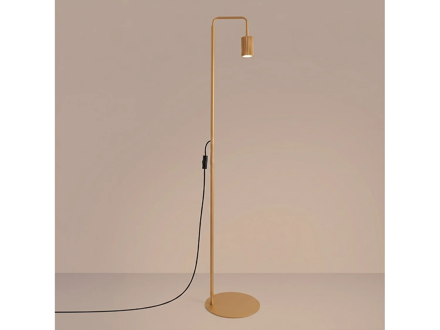 Stehlampen KARBON minimalistisch aus  Aluminium - 1 lichtquellen - L.30 x H. cm - gold