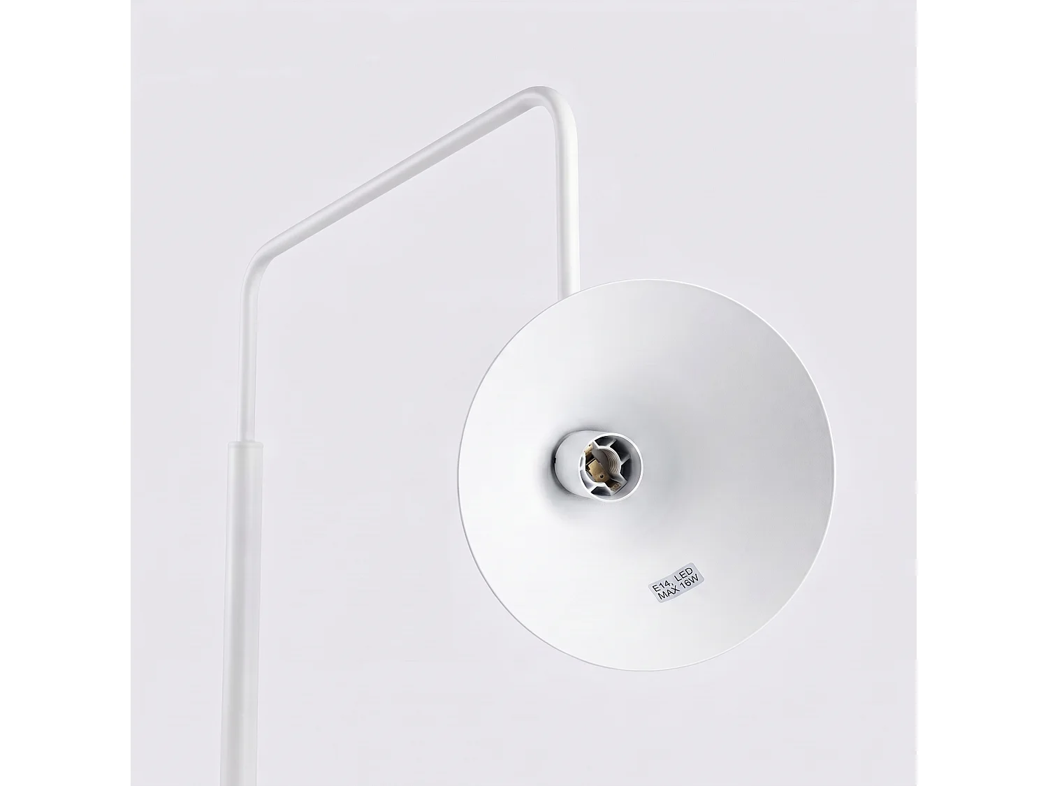 Stehlampen NOX modern aus  Stahl - 1 lichtquellen - L.30 x H. cm - weiß