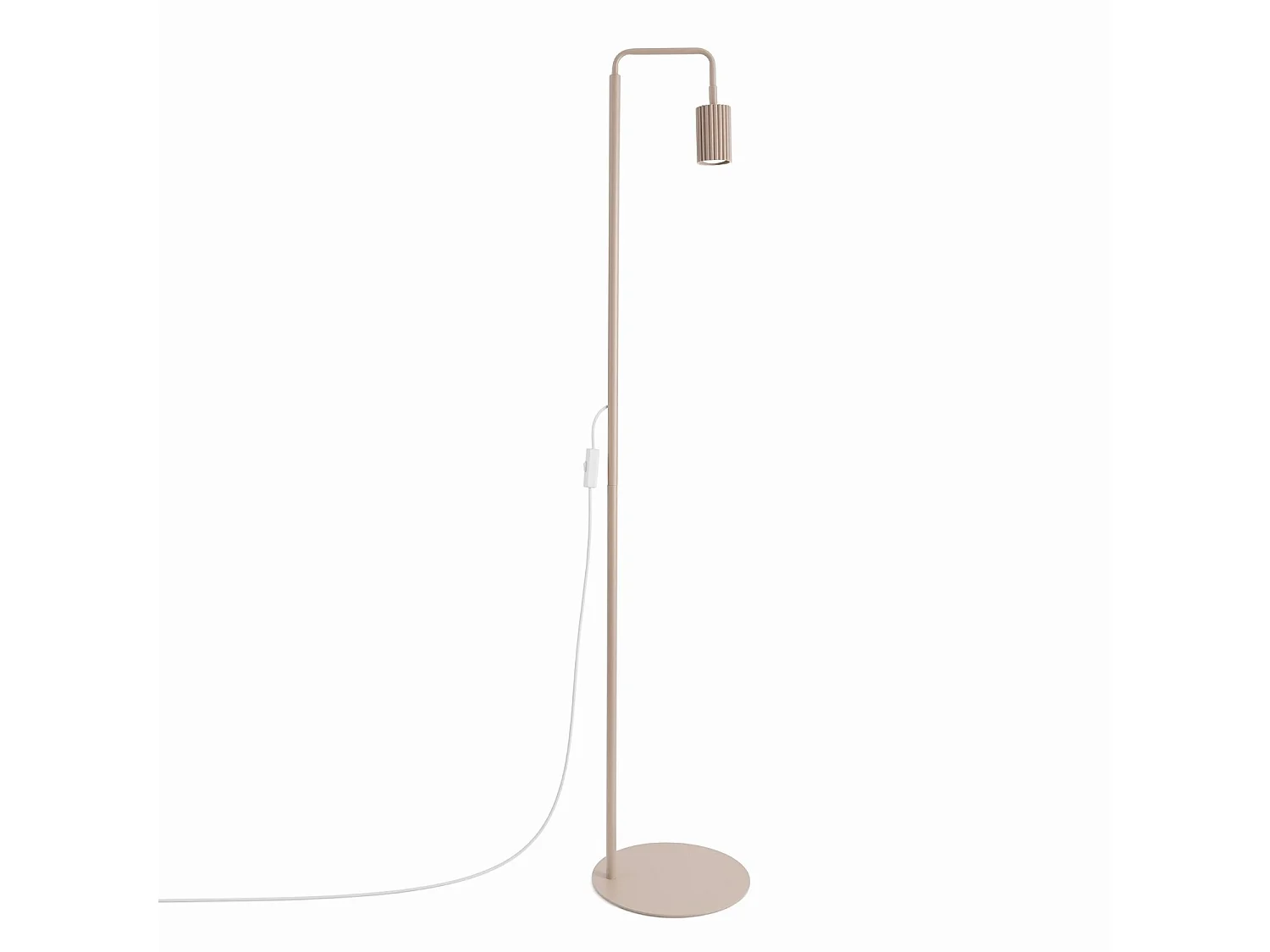 Stehlampen KARBON minimalistisch aus  Aluminium - 1 lichtquellen - L.30 x H. cm - taupe