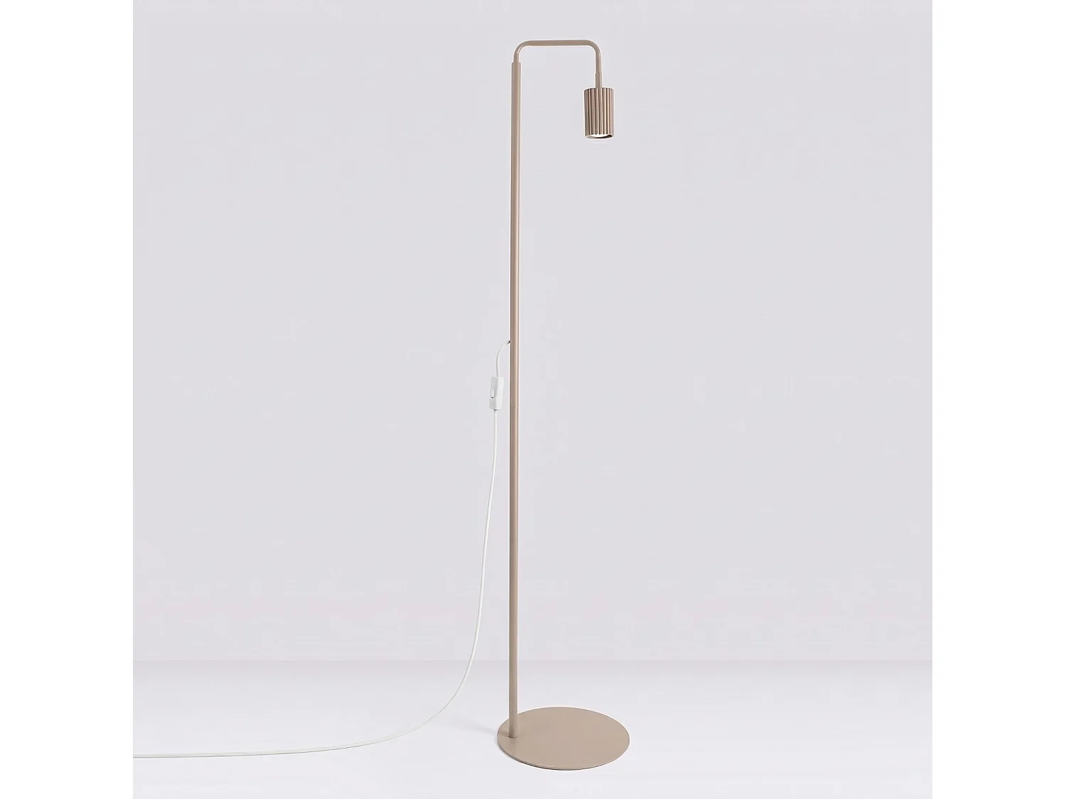Stehlampen KARBON minimalistisch aus  Aluminium - 1 lichtquellen - L.30 x H. cm - taupe