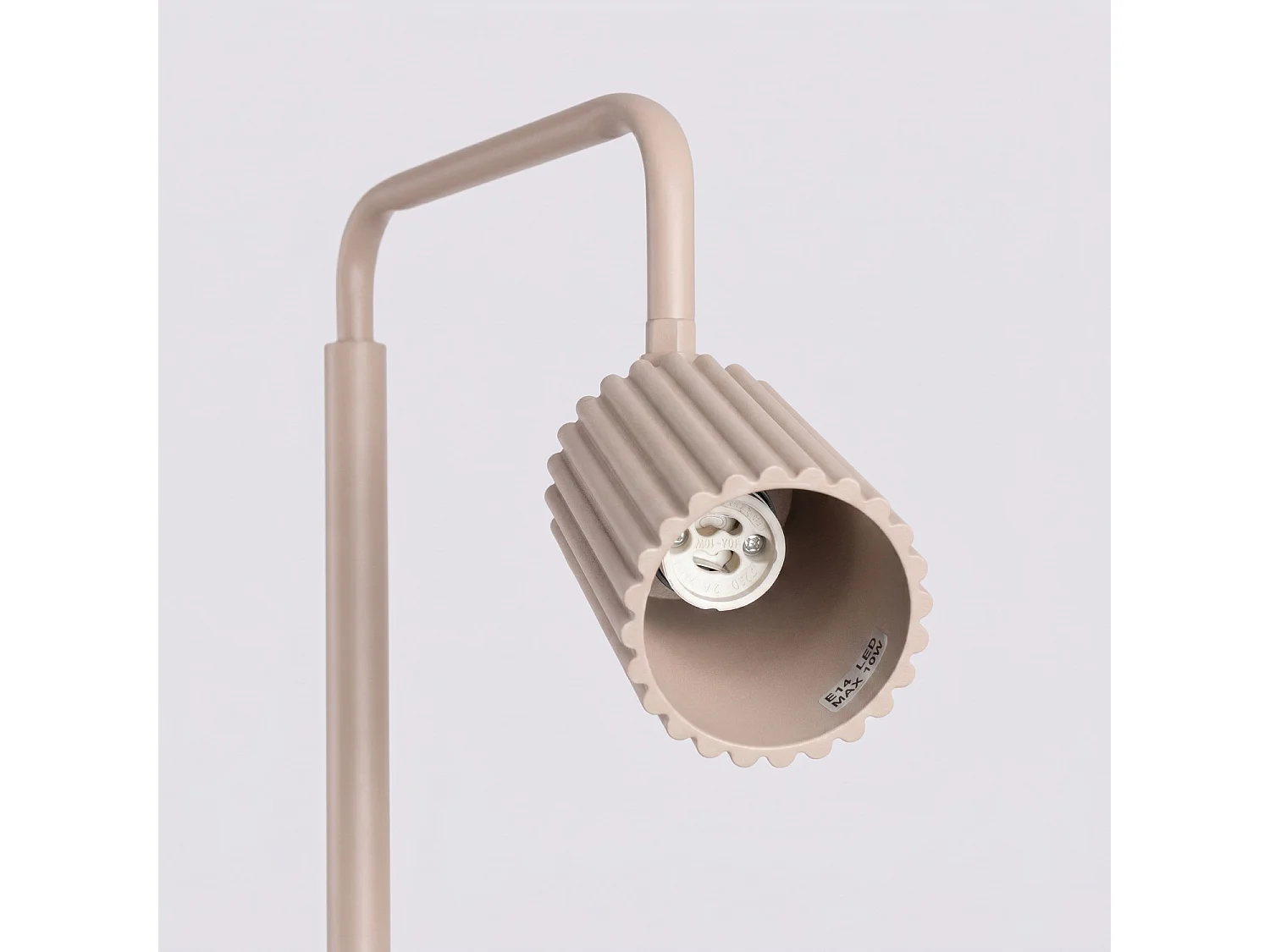 Stehlampen KARBON minimalistisch aus  Aluminium - 1 lichtquellen - L.30 x H. cm - taupe