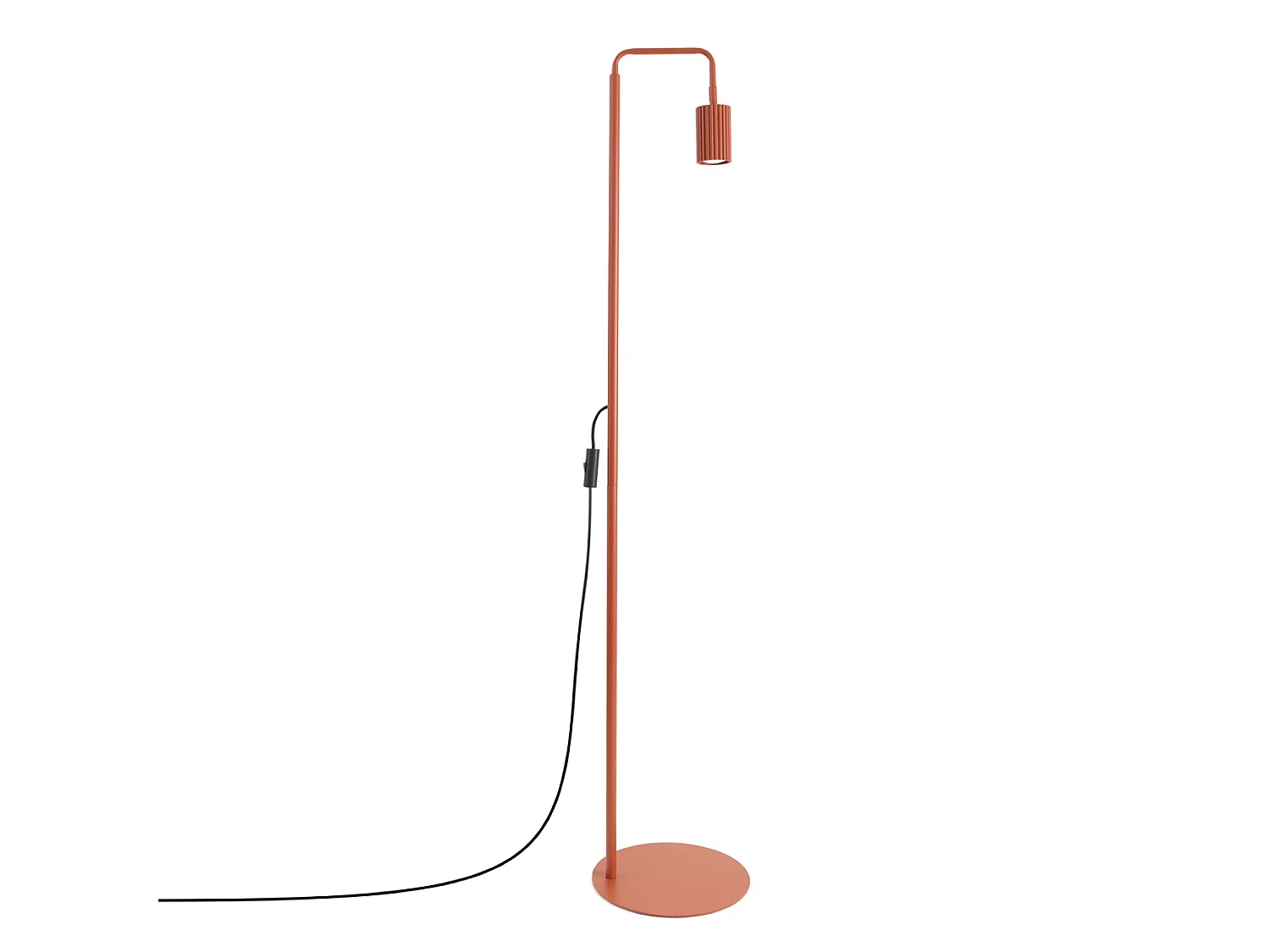 Stehlampen KARBON minimalistisch aus  Aluminium - 1 lichtquellen - L.30 x H. cm - rotocker