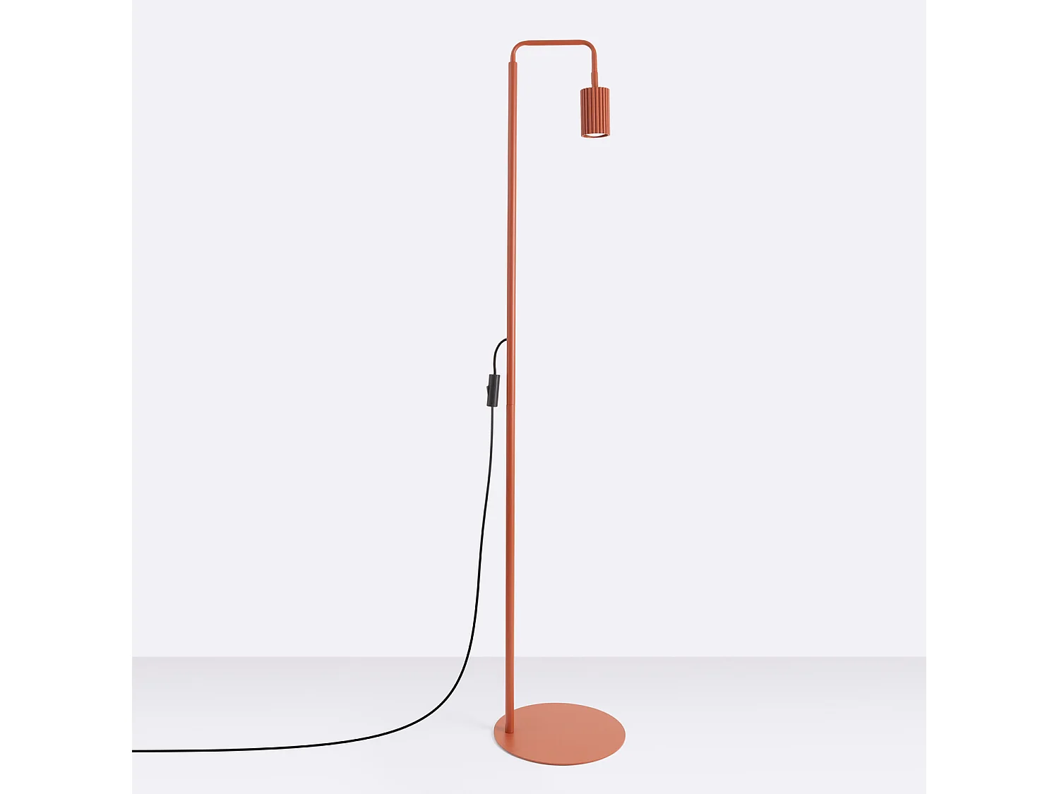 Stehlampen KARBON minimalistisch aus  Aluminium - 1 lichtquellen - L.30 x H. cm - rotocker