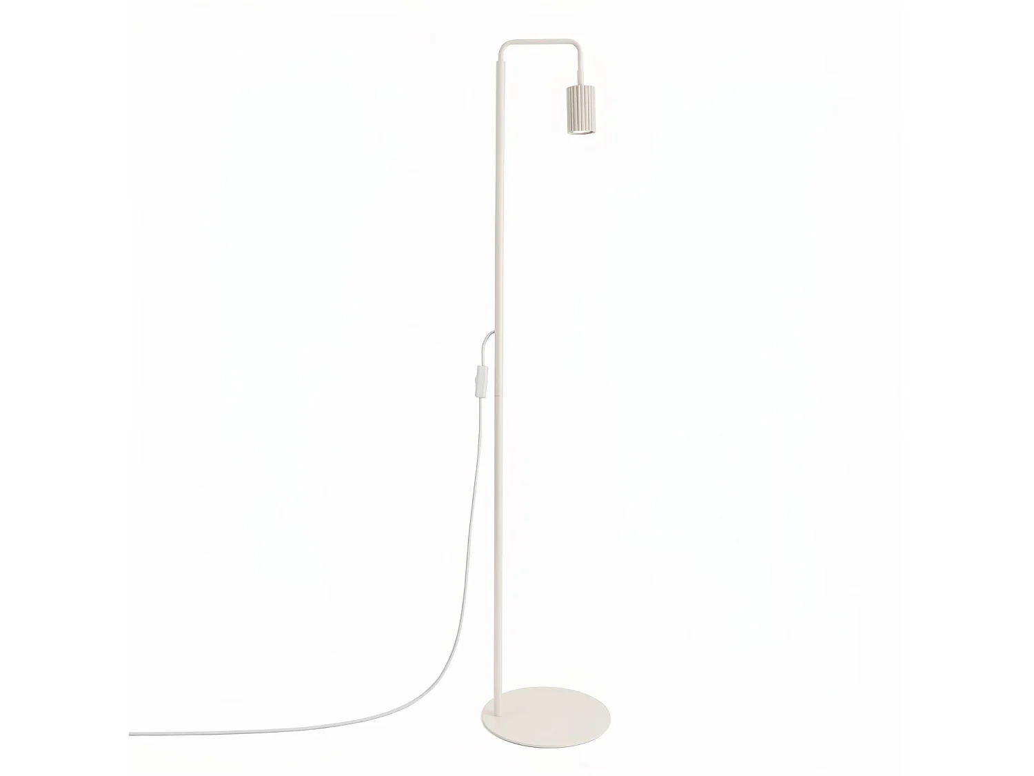 Stehlampen KARBON minimalistisch aus  Aluminium - 1 lichtquellen - L.30 x H. cm - beige