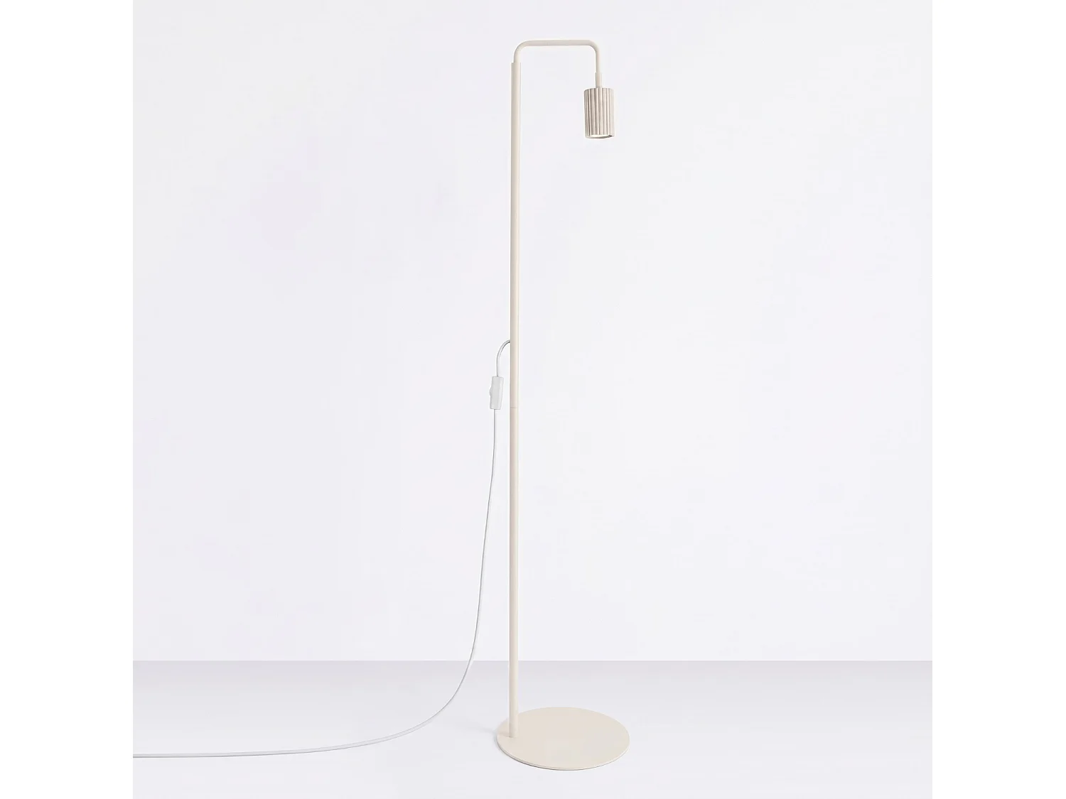 Stehlampen KARBON minimalistisch aus  Aluminium - 1 lichtquellen - L.30 x H. cm - beige
