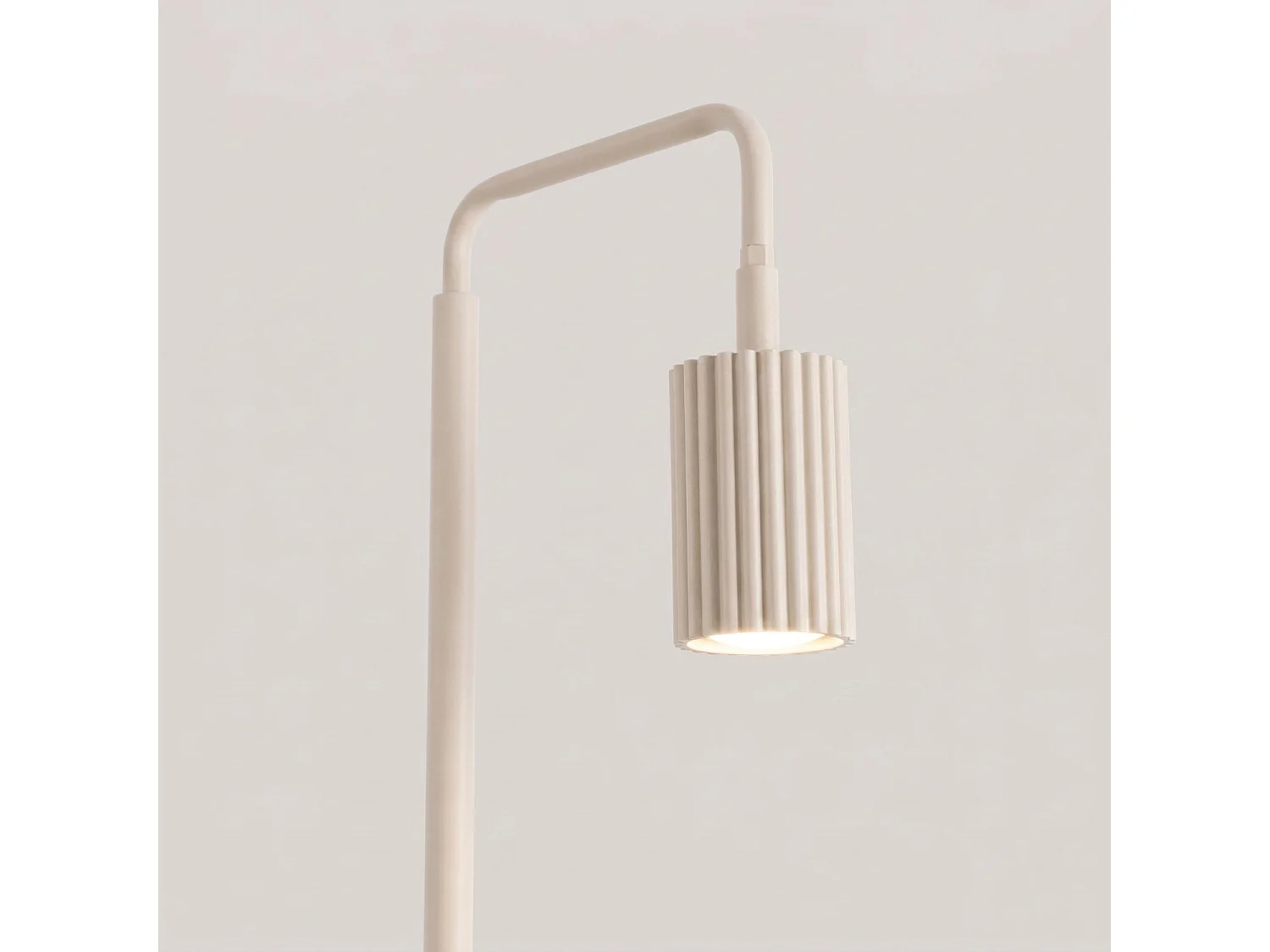 Stehlampen KARBON minimalistisch aus  Aluminium - 1 lichtquellen - L.30 x H. cm - beige