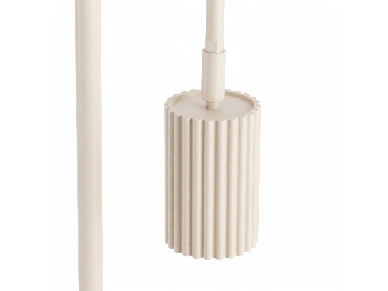 Stehlampen KARBON minimalistisch aus  Aluminium - 1 lichtquellen - L.30 x H. cm - beige