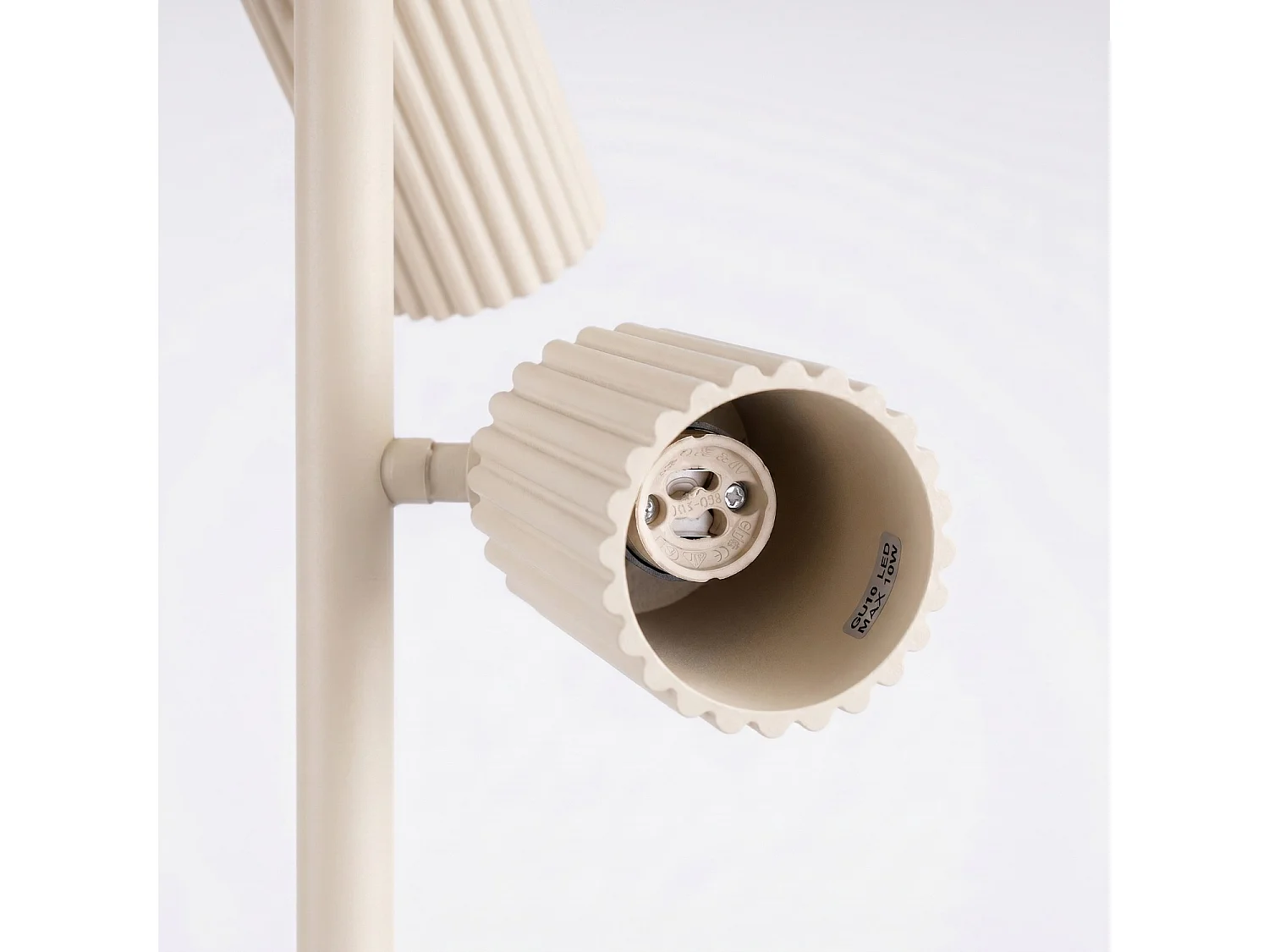 Stehlampen KARBON minimalistisch aus  Aluminium - 3 lichtquellen - L.30 x H. cm - beige