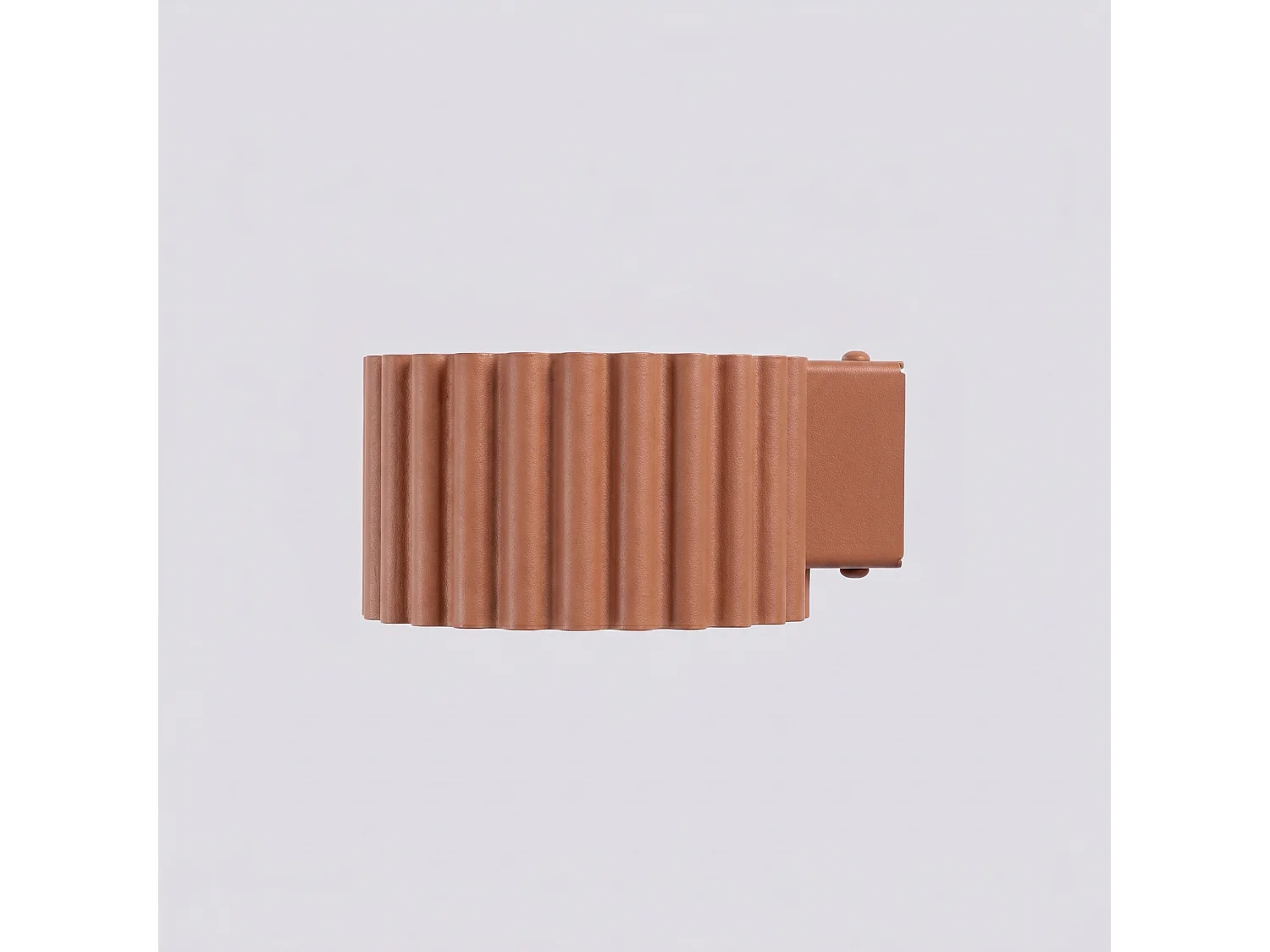 Applique minimaliste en aluminium - 1 sources lumineuses - L.10 x H.6 cm - mocca