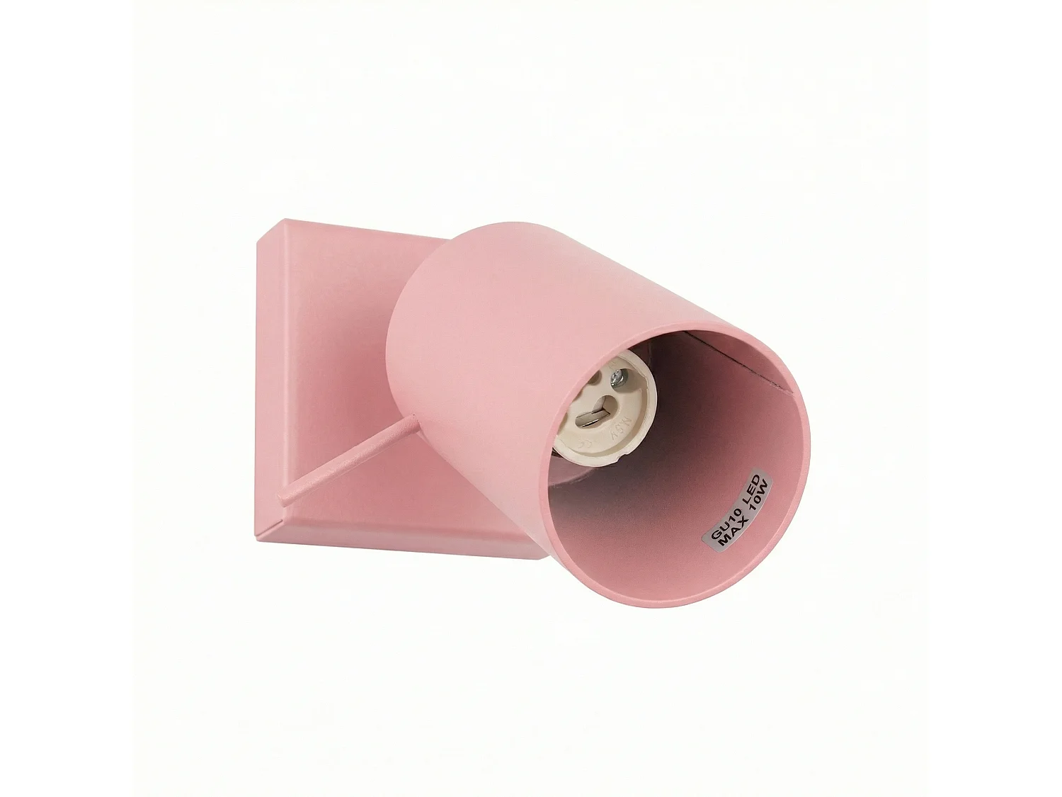Applique moderne en acier - 1 sources lumineuses - L.8 x H.8 cm - rose