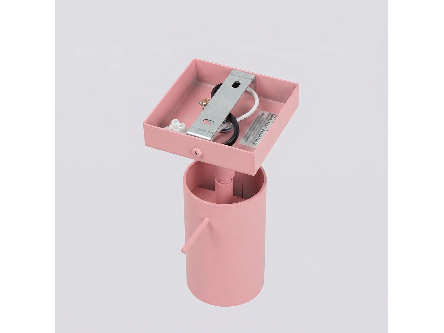 Applique moderne en acier - 1 sources lumineuses - L.8 x H.8 cm - rose