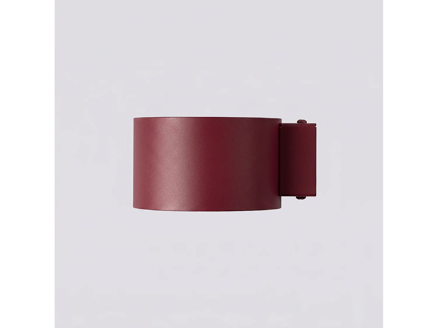 Applique minimaliste en aluminium - 1 sources lumineuses - L.10 x H.6 cm - bordeaux