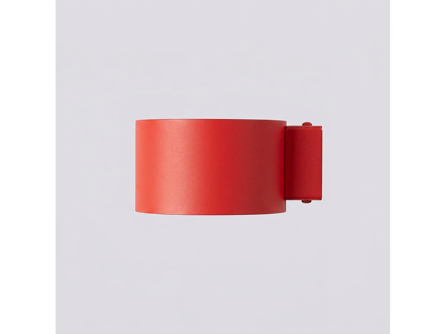 Wandlampen MODO minimalistisch van  - 1 lichtbronnen - L.10 x H.6 cm - rood