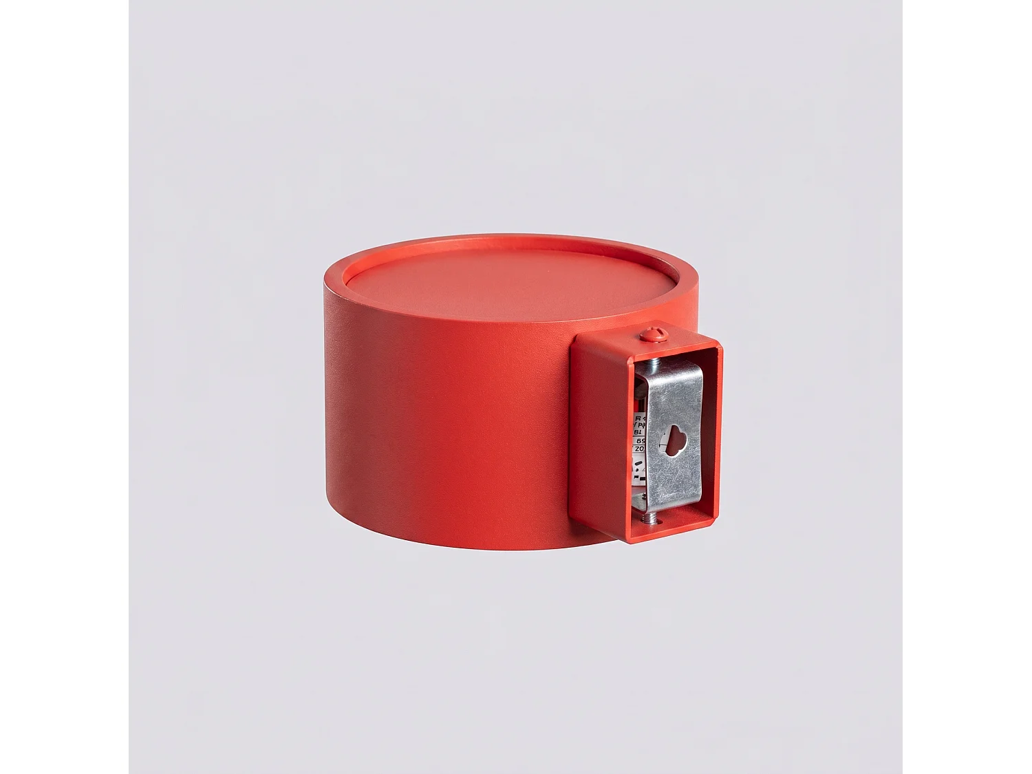 Wandlampen MODO minimalistisch van  - 1 lichtbronnen - L.10 x H.6 cm - rood