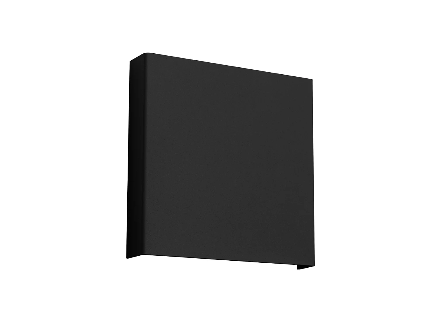 Appliques VANTA minimaliste en acier - 2 sources lumineuses - L.15 x H.15 cm - noir