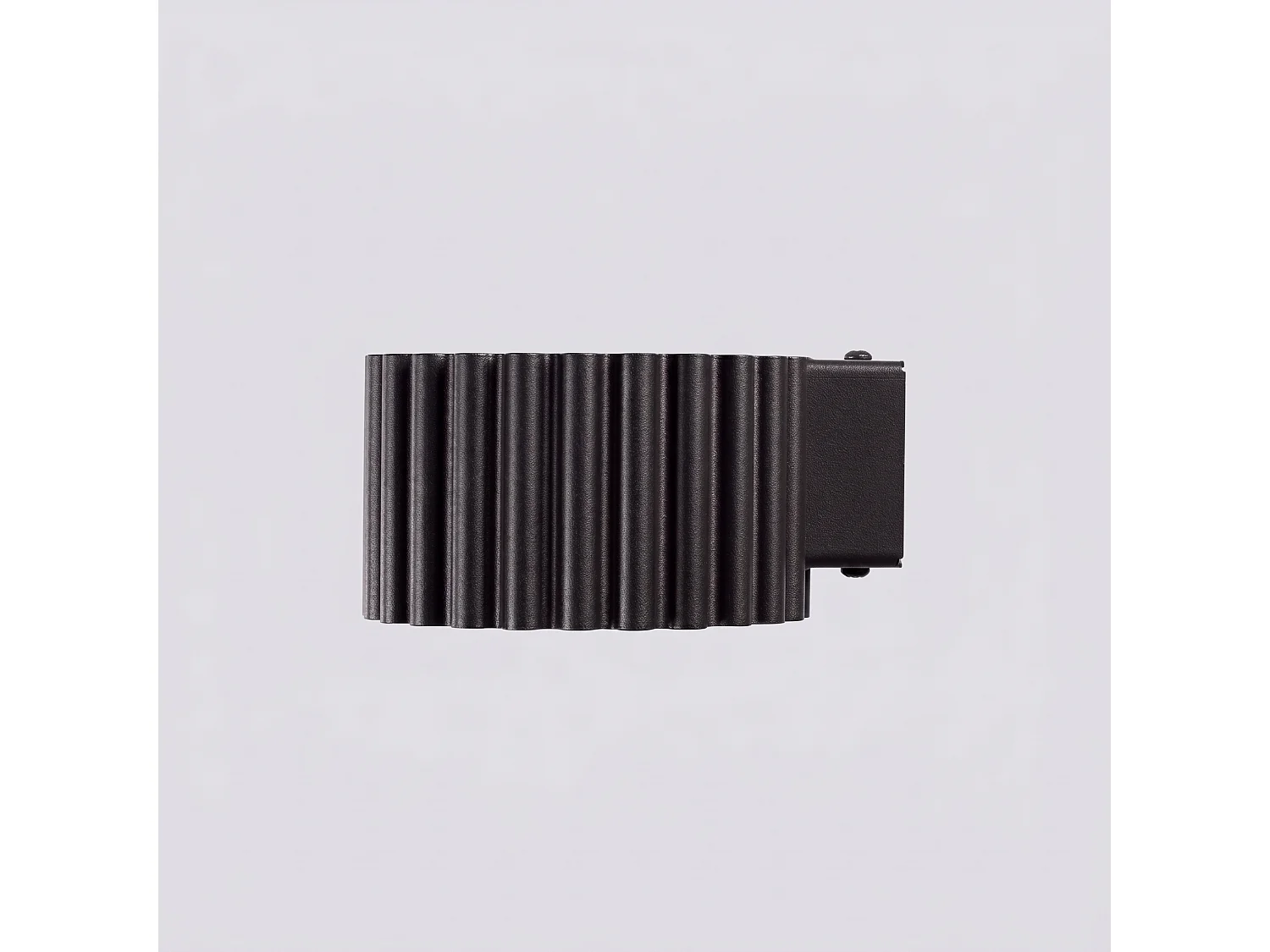 Applique minimaliste en aluminium - 1 sources lumineuses - L.10 x H.6 cm - noir