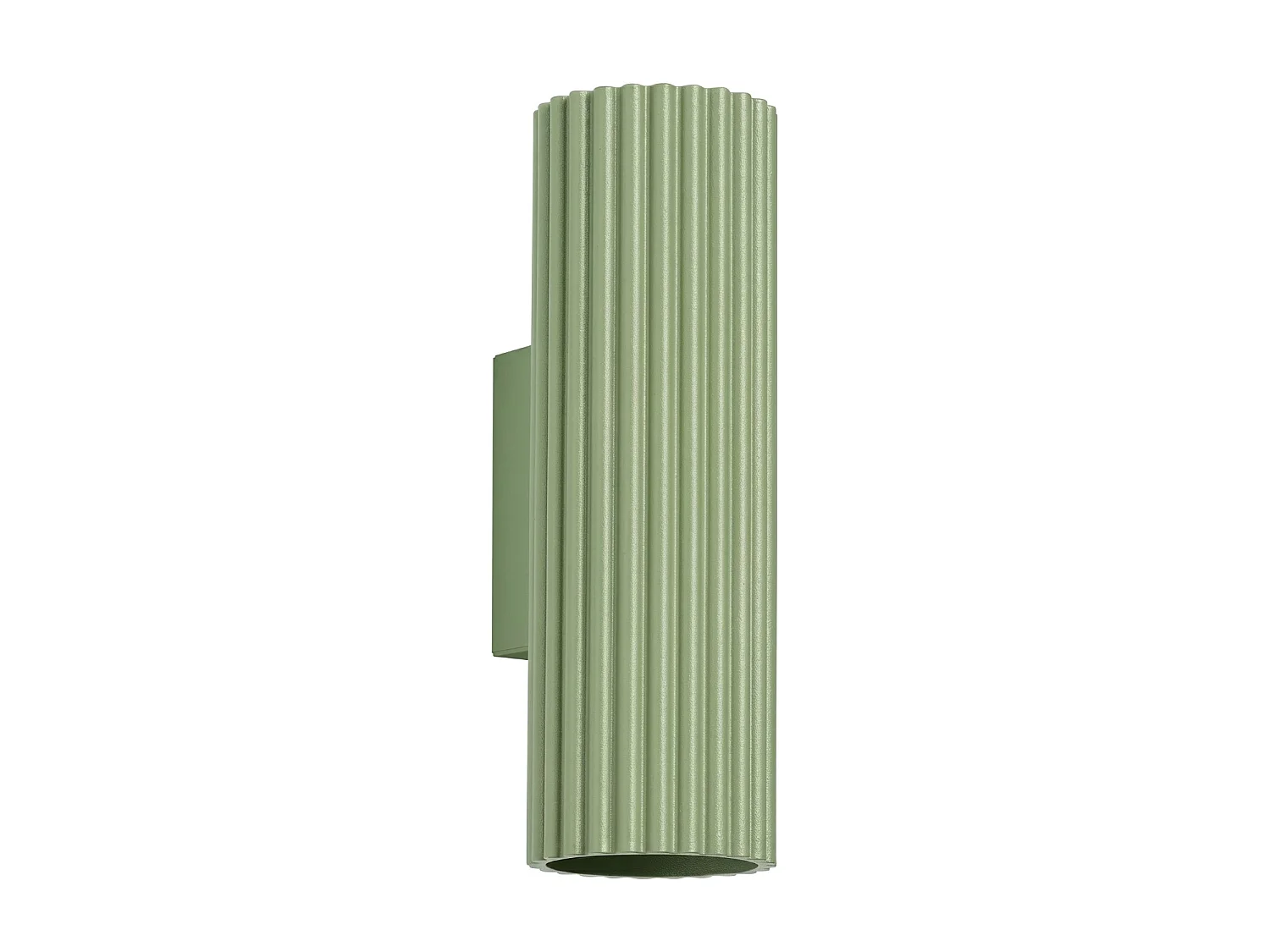 Applique minimaliste en aluminium - 2 sources lumineuses - L.6,5 x H.20 cm - sauge