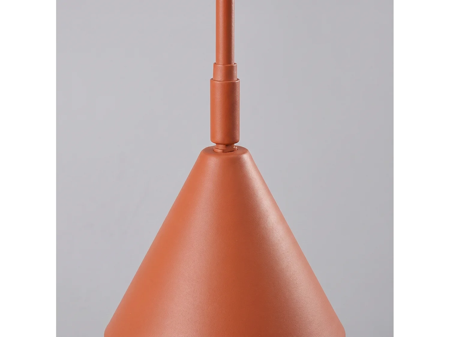 Appliques NOX moderne en acier - 2 sources lumineuses - L.150 x H.30 cm - ocre rouge