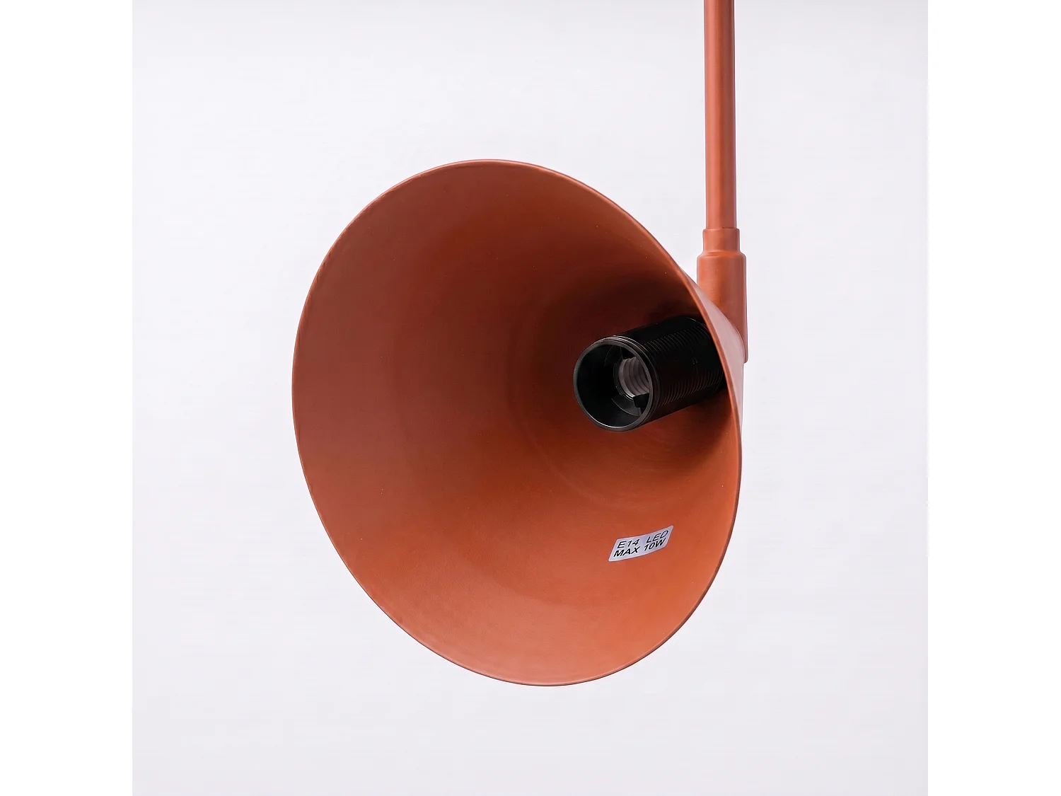 Appliques NOX moderne en acier - 2 sources lumineuses - L.150 x H.30 cm - ocre rouge