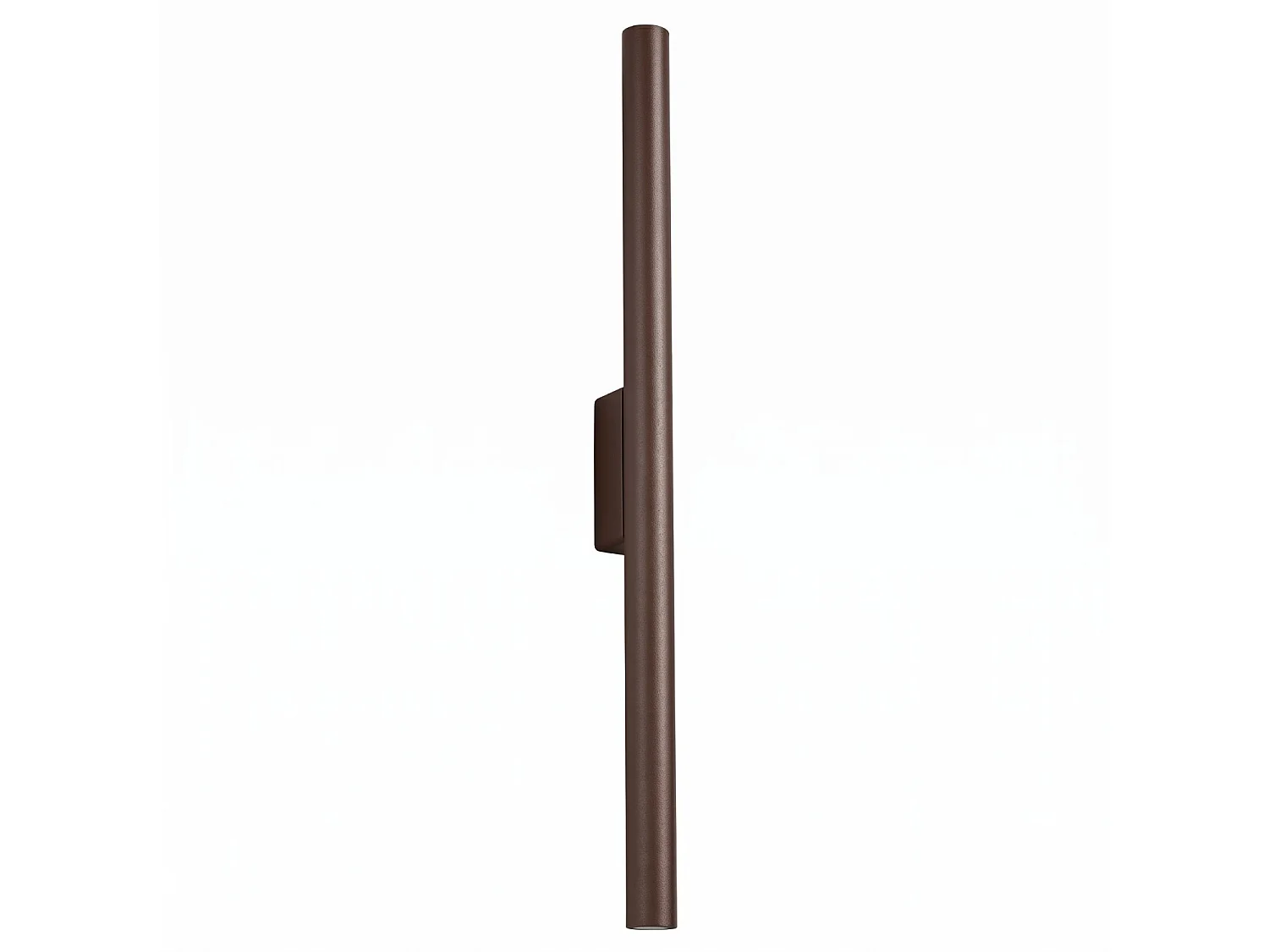 Applique moderne en acier - 2 sources lumineuses - L.2,5 x H.50 cm - marron