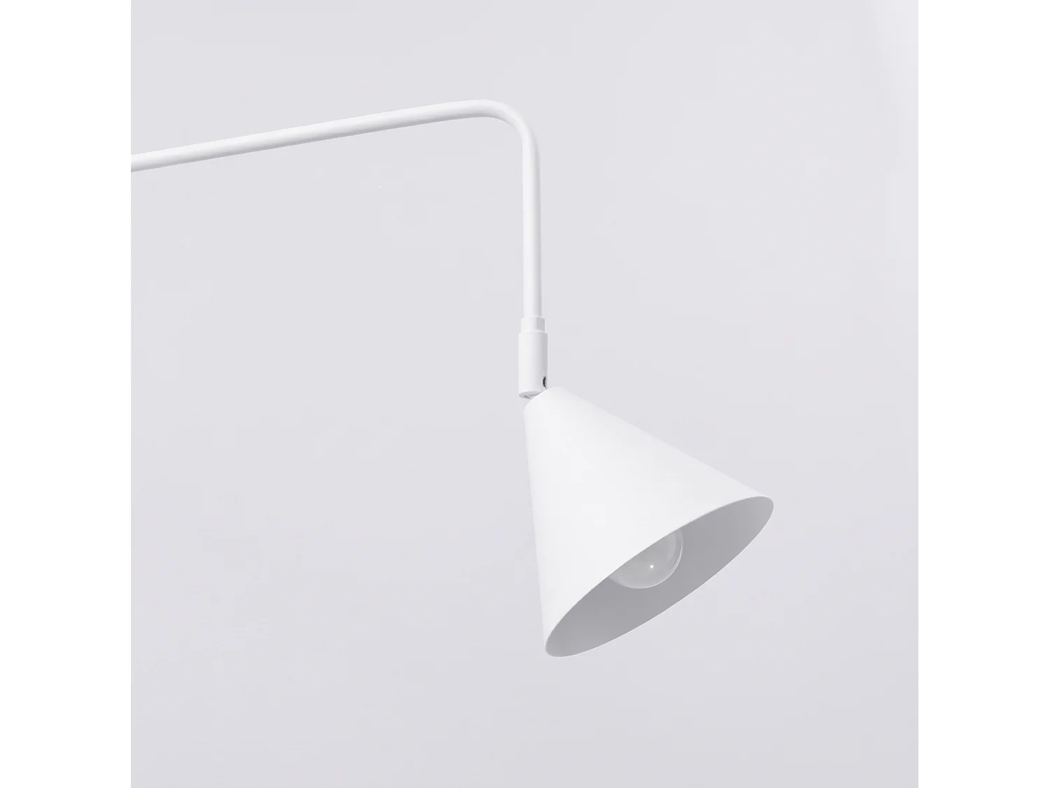 Appliques NOX moderne en acier - 2 sources lumineuses - L.150 x H.30 cm - blanc