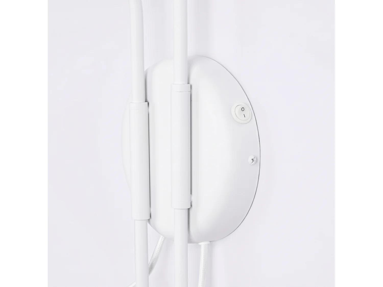 Appliques NOX moderne en acier - 2 sources lumineuses - L.150 x H.30 cm - blanc
