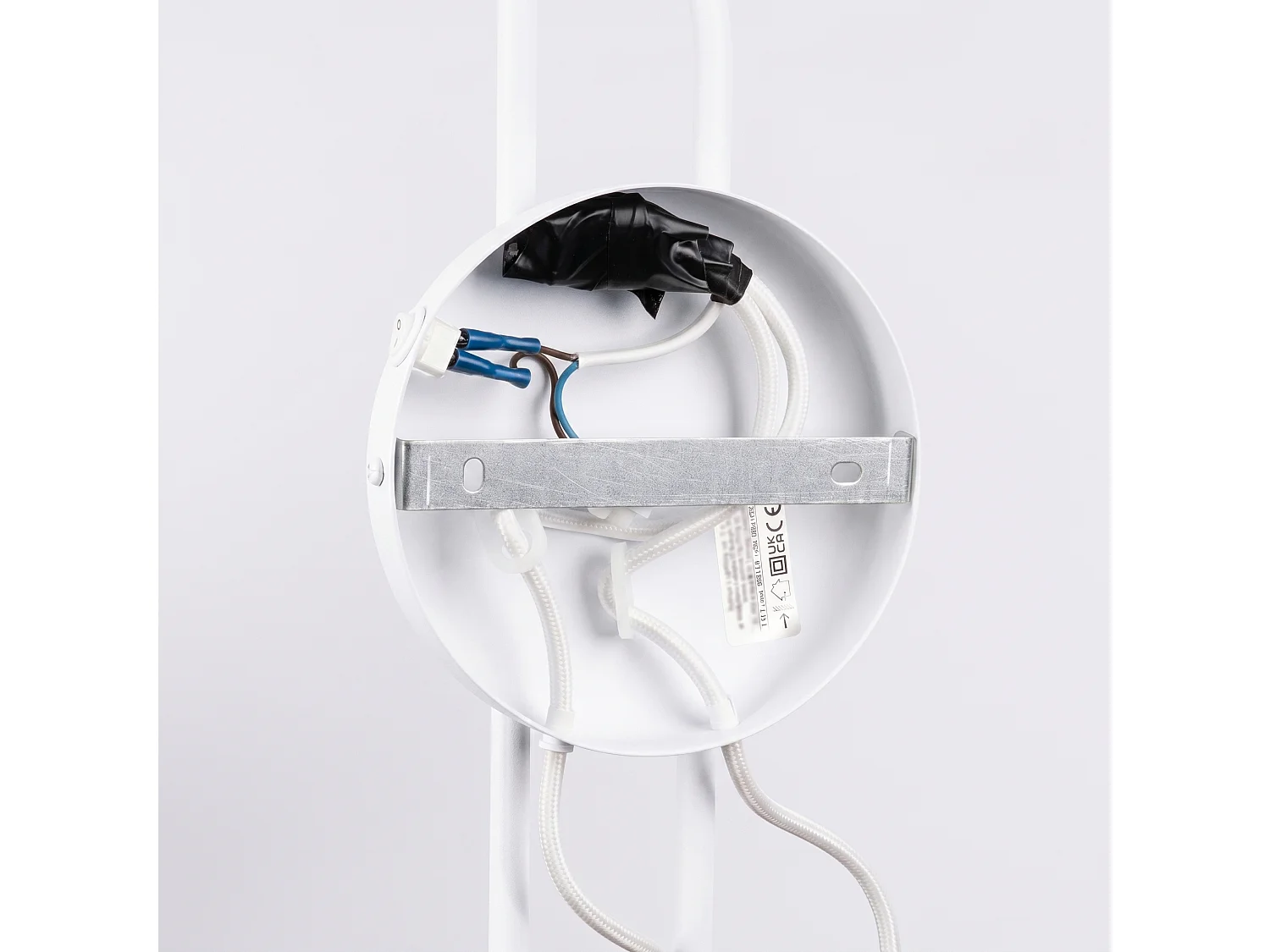 Appliques NOX moderne en acier - 2 sources lumineuses - L.150 x H.30 cm - blanc