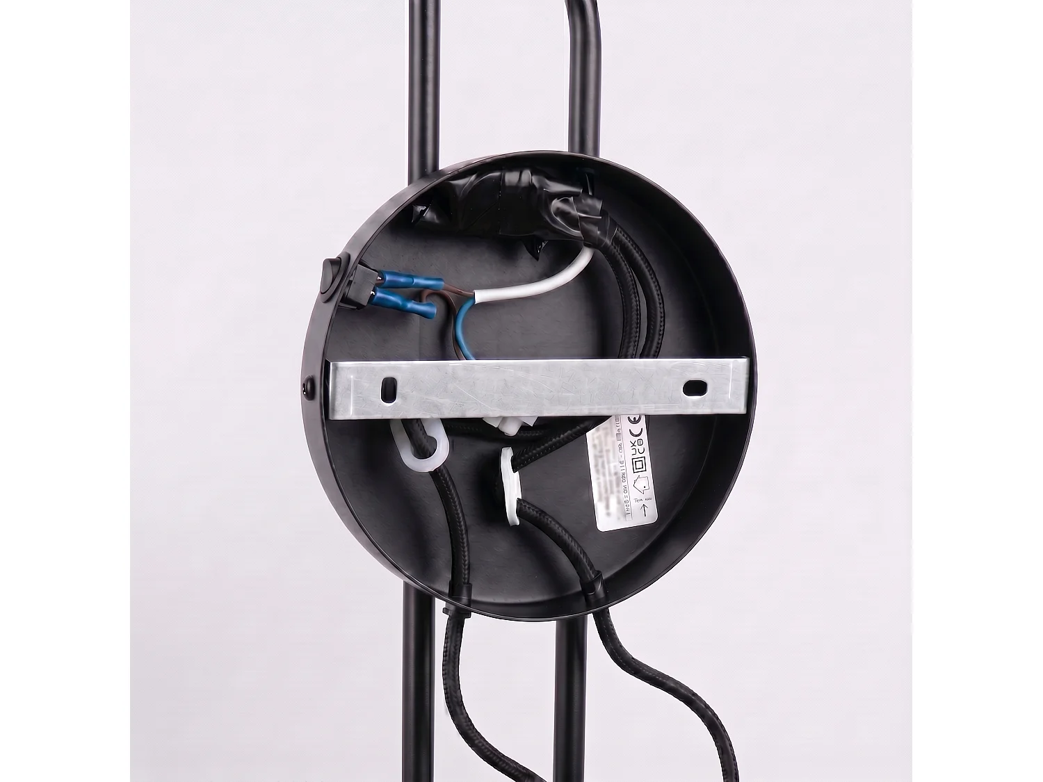 Appliques NOX moderne en acier - 2 sources lumineuses - L.150 x H.30 cm - noir
